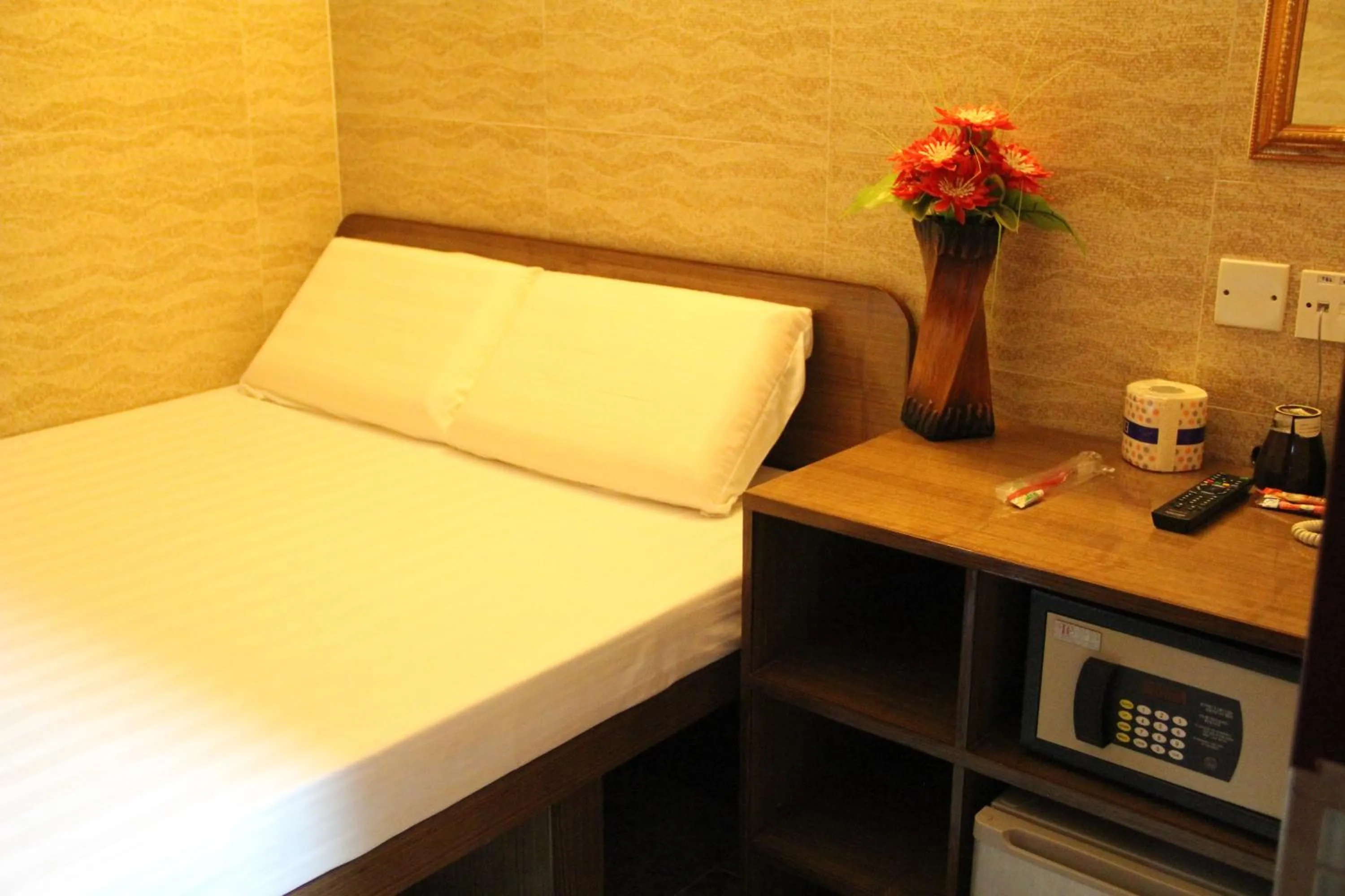 Decorative detail, Bed in New Tokyo Hostel