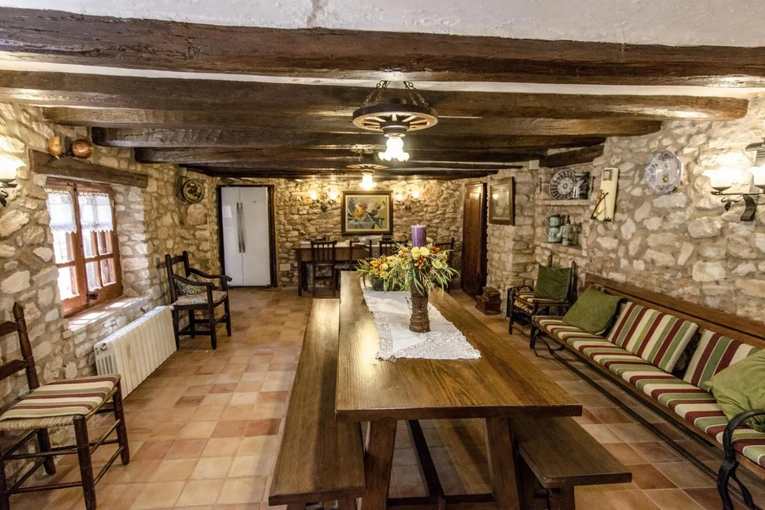 Dining area in Catalunya Casas Unique sanctuary with extra large pool!