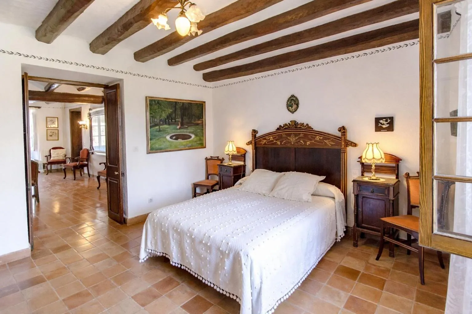 Bed in Catalunya Casas Unique sanctuary with extra large pool!