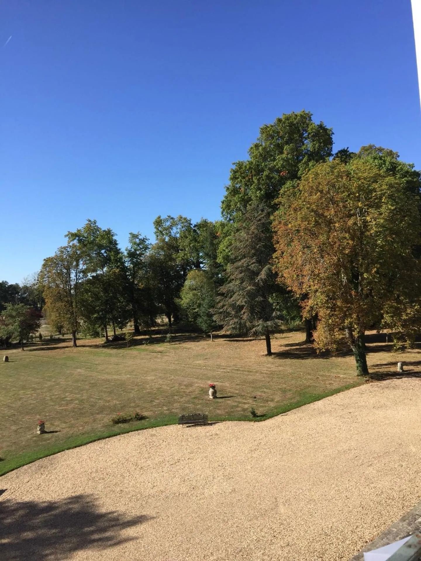 Garden view in Chateau du Gerfaut