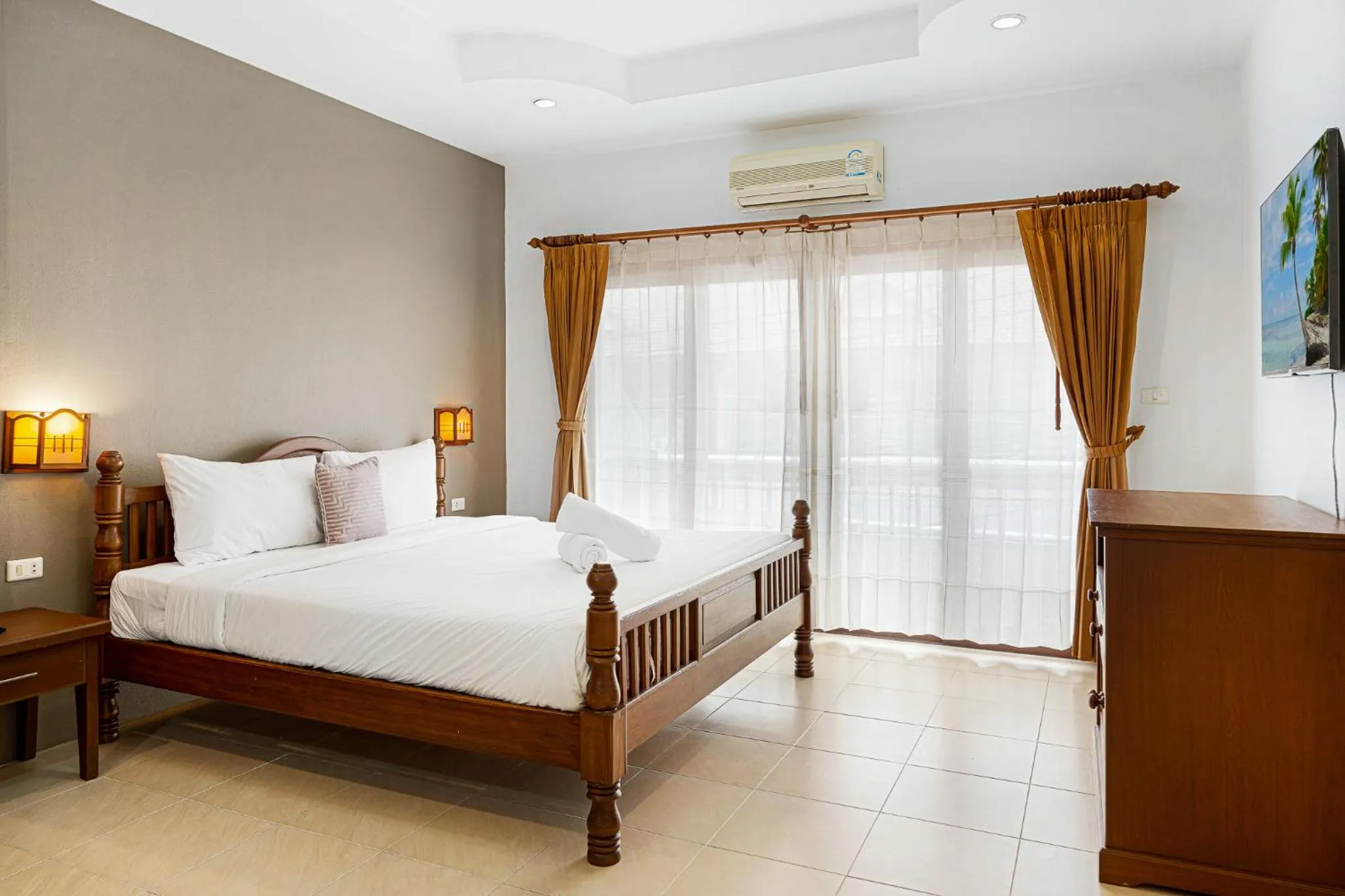 Bedroom, Bed in MyVillage Lamai