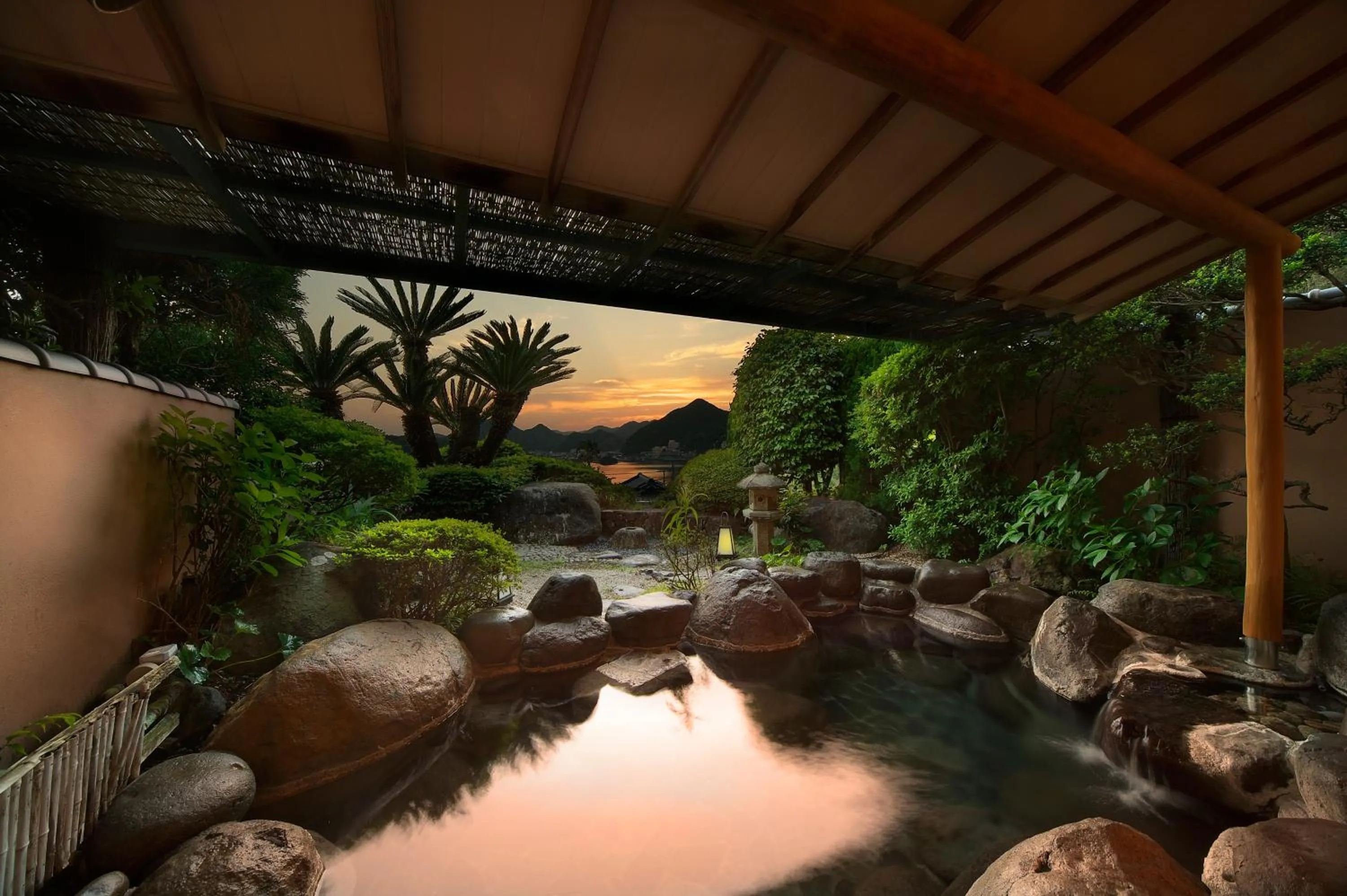 Open Air Bath in Hotel Yamadaya