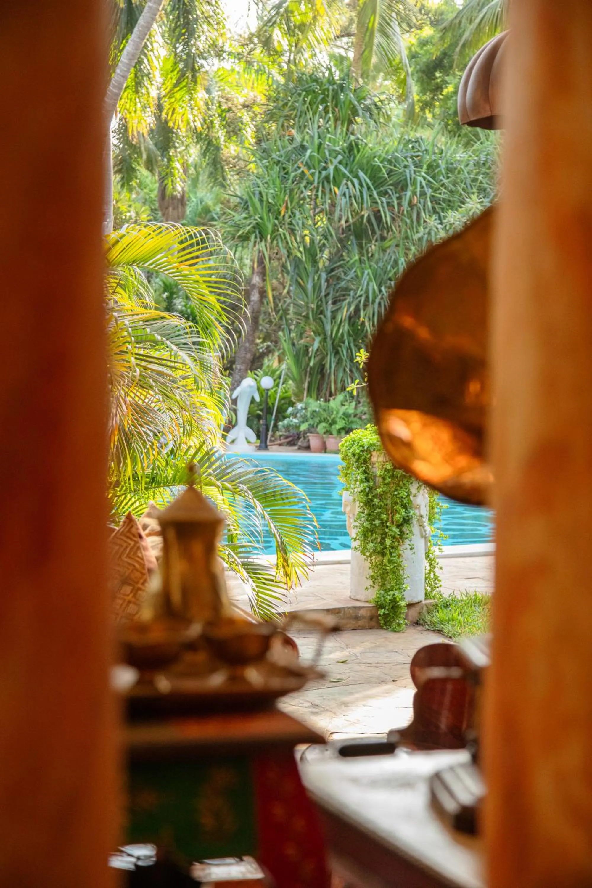 Decorative detail in African House Resort