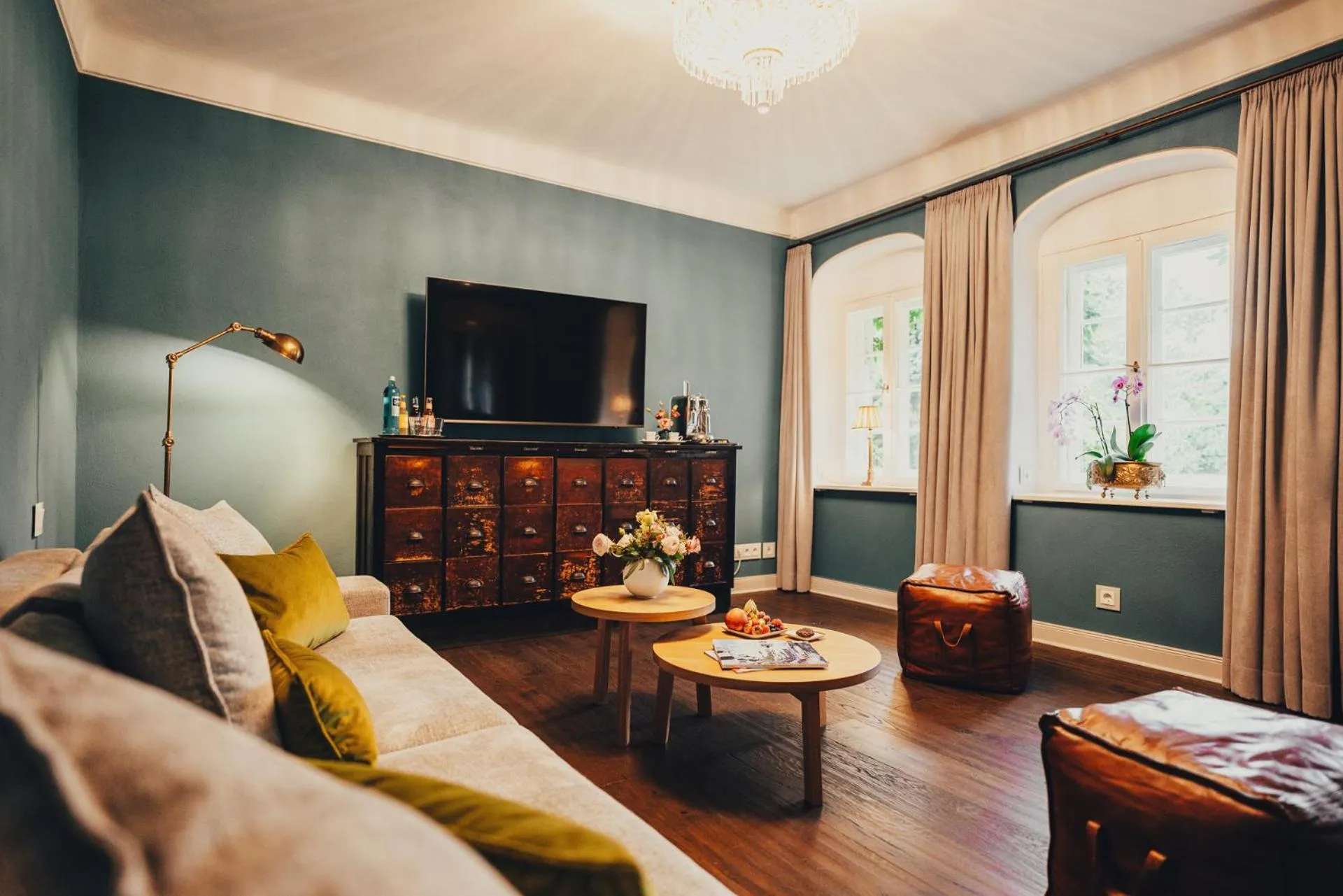 Living room in Villa Sorgenfrei und Restaurant Atelier Sanssouci