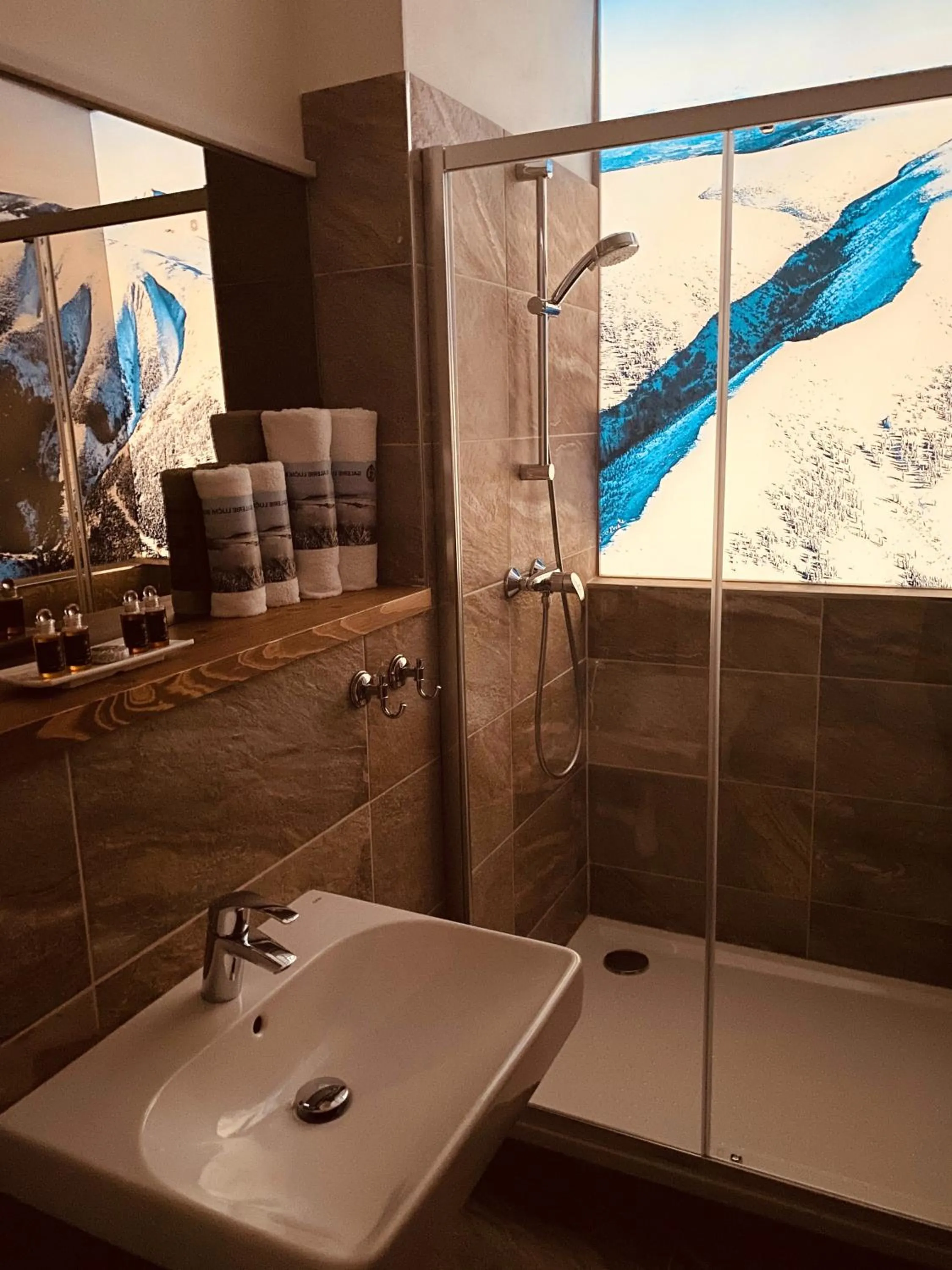 Shower in Luční bouda