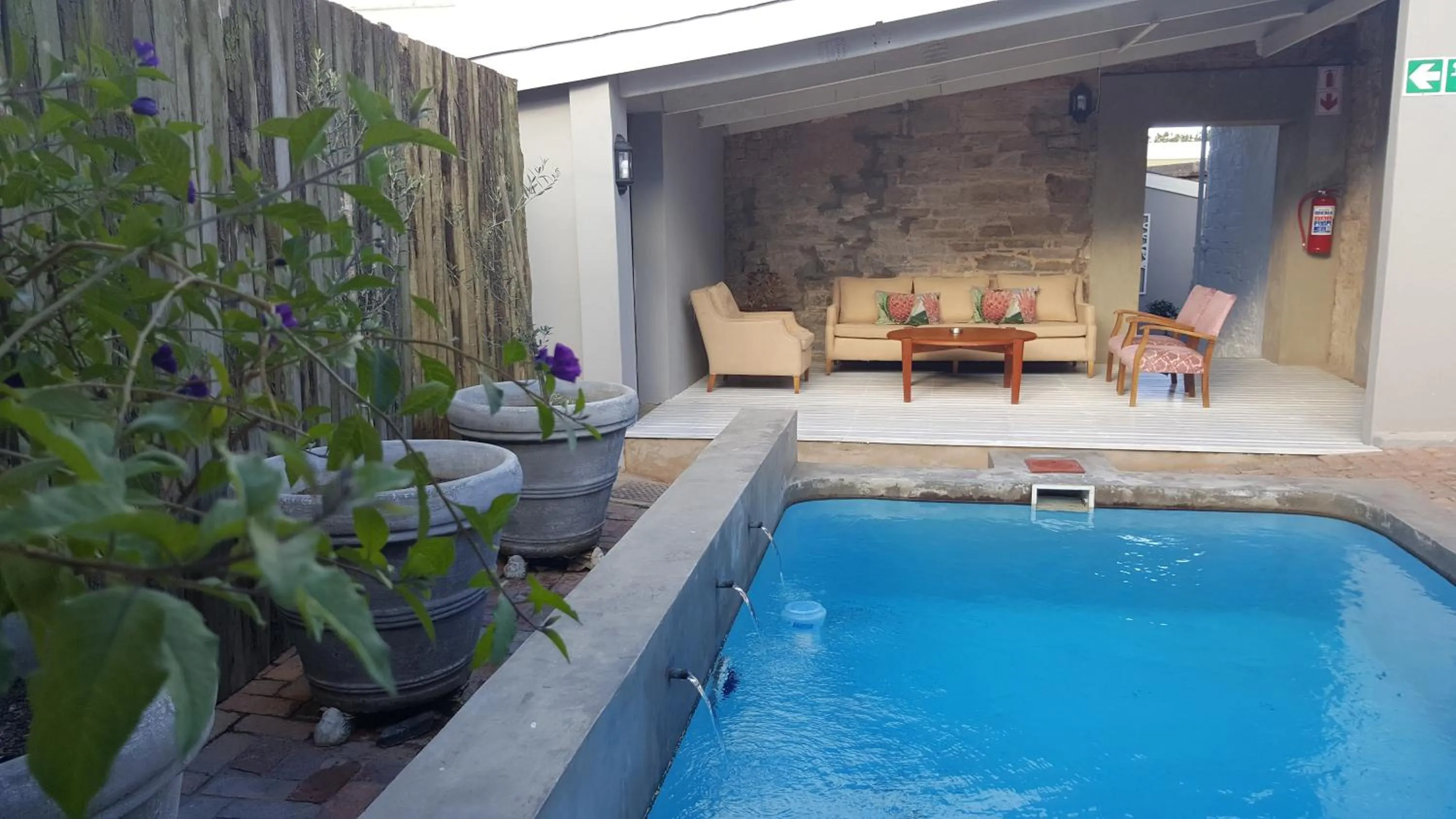 Pool view in Bartholomew's Loft