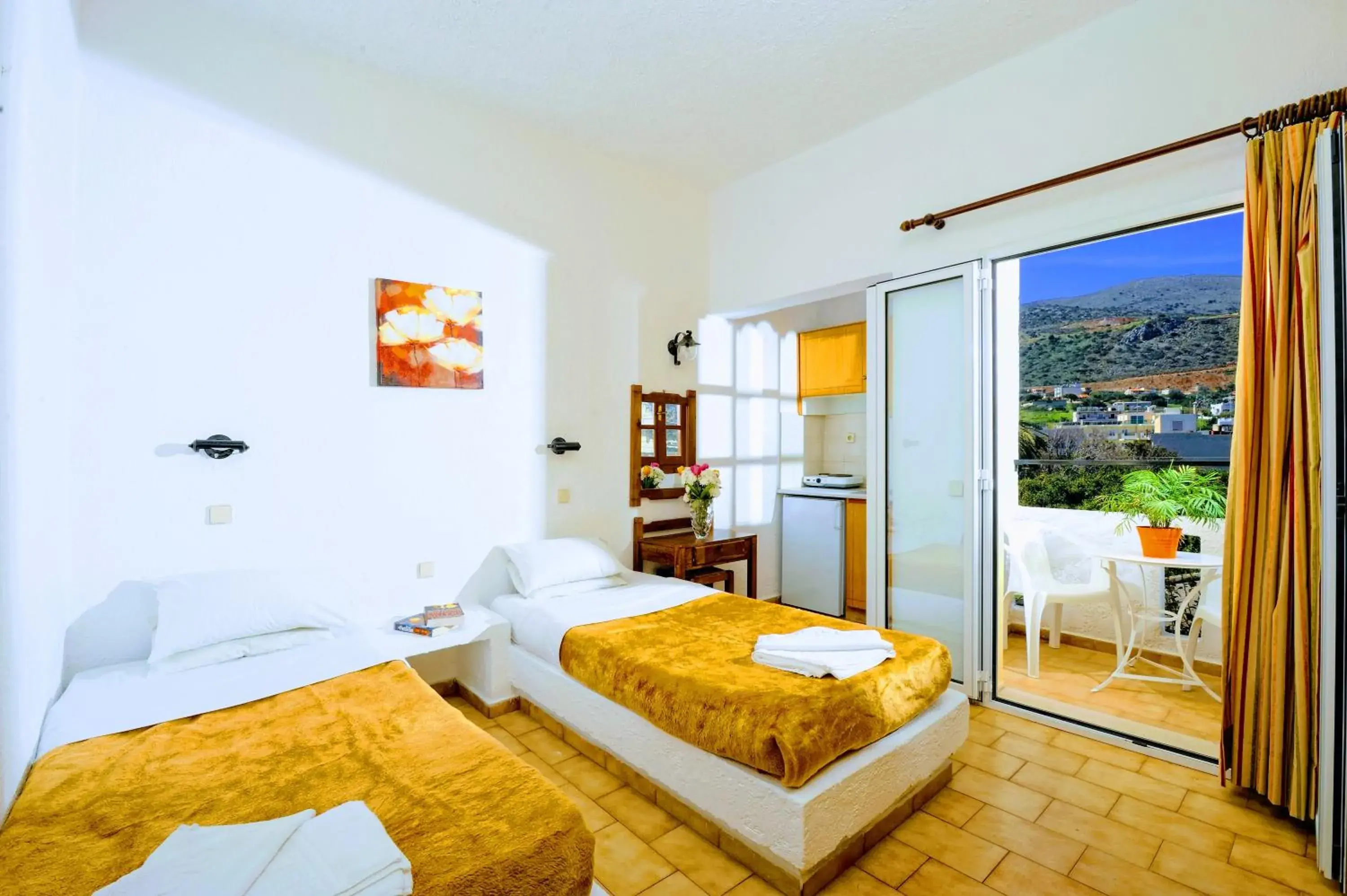 Bedroom, Bed in Stelios Residence Apartments Bedroom, Bed in Stelios Residence Apartments