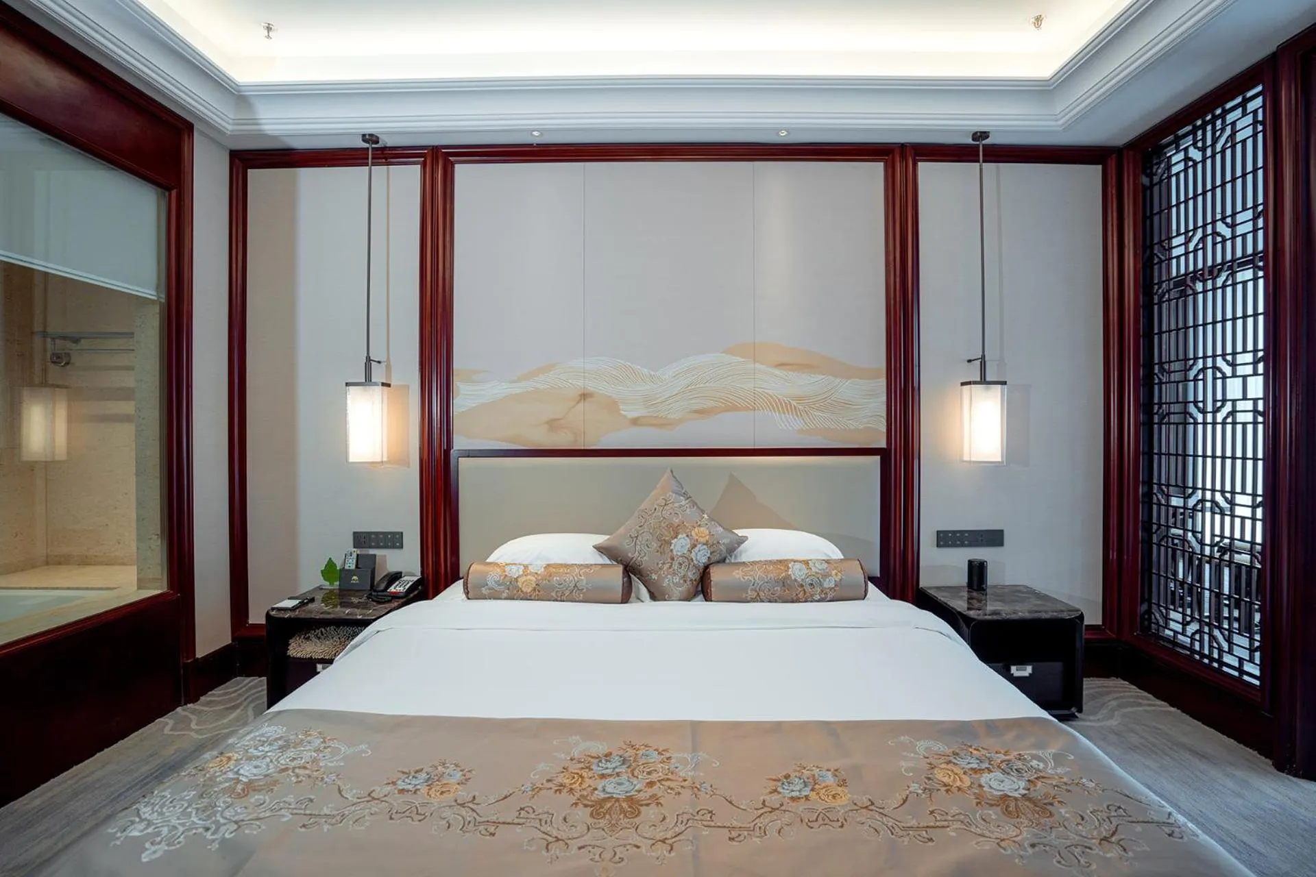 Bed in Yancheng Shuicheng Hotel