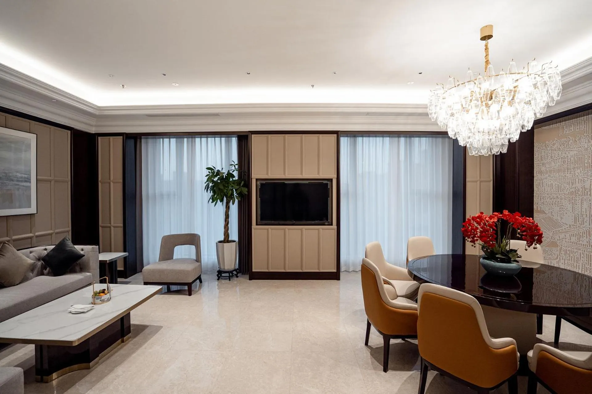 Seating area in Yancheng Shuicheng Hotel