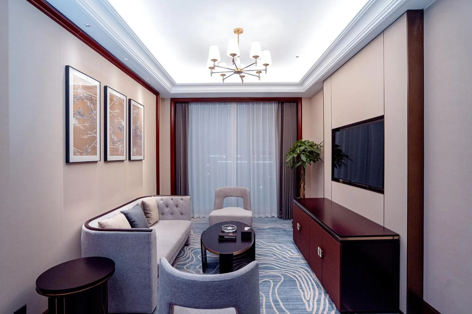 Seating area in Yancheng Shuicheng Hotel