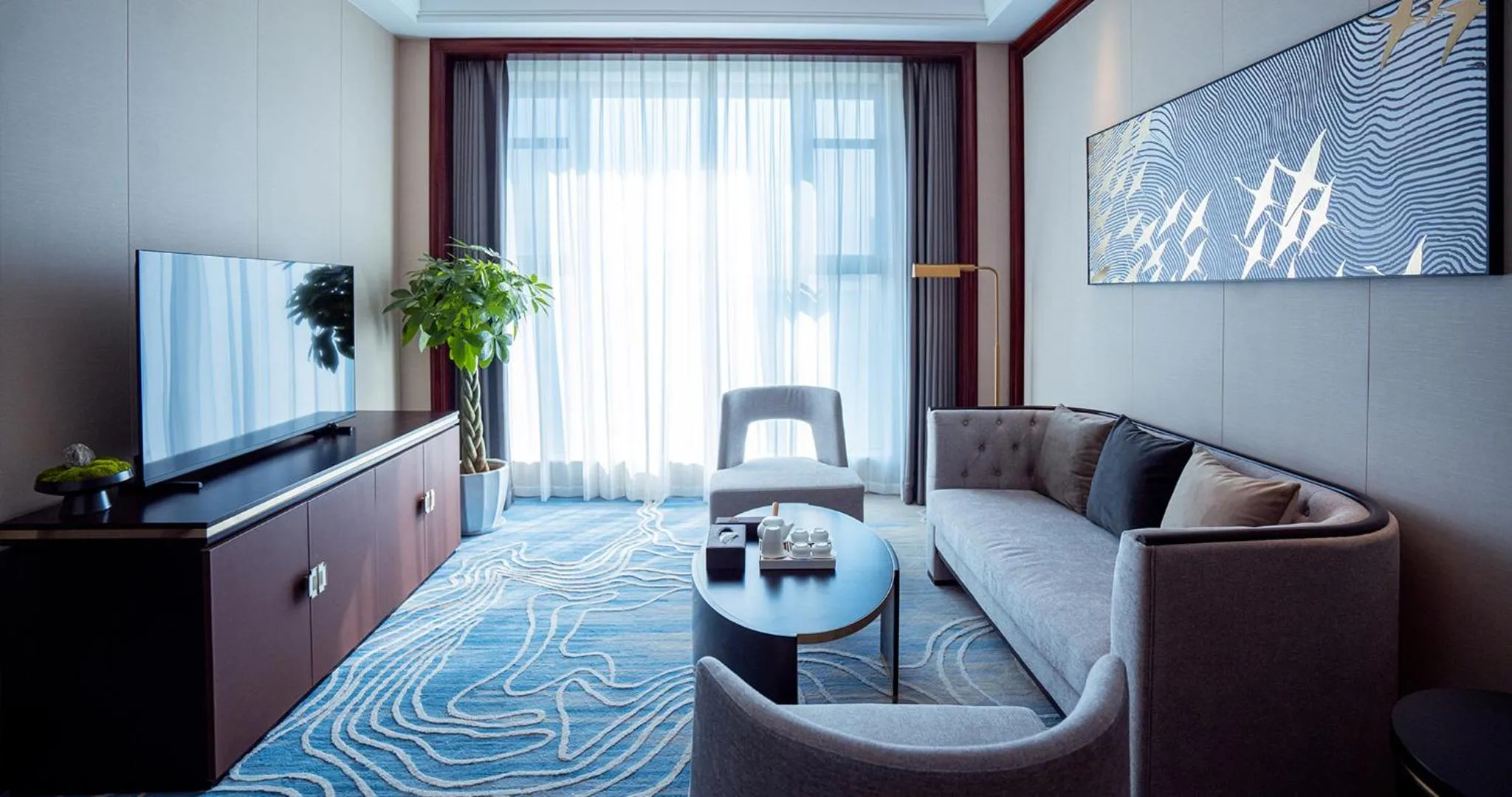 Seating area in Yancheng Shuicheng Hotel