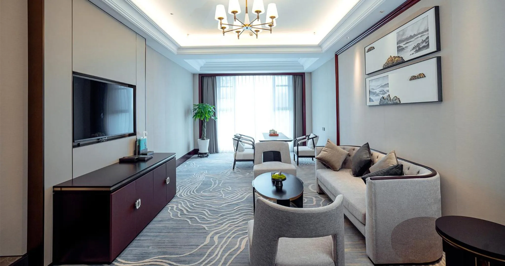 Seating area in Yancheng Shuicheng Hotel