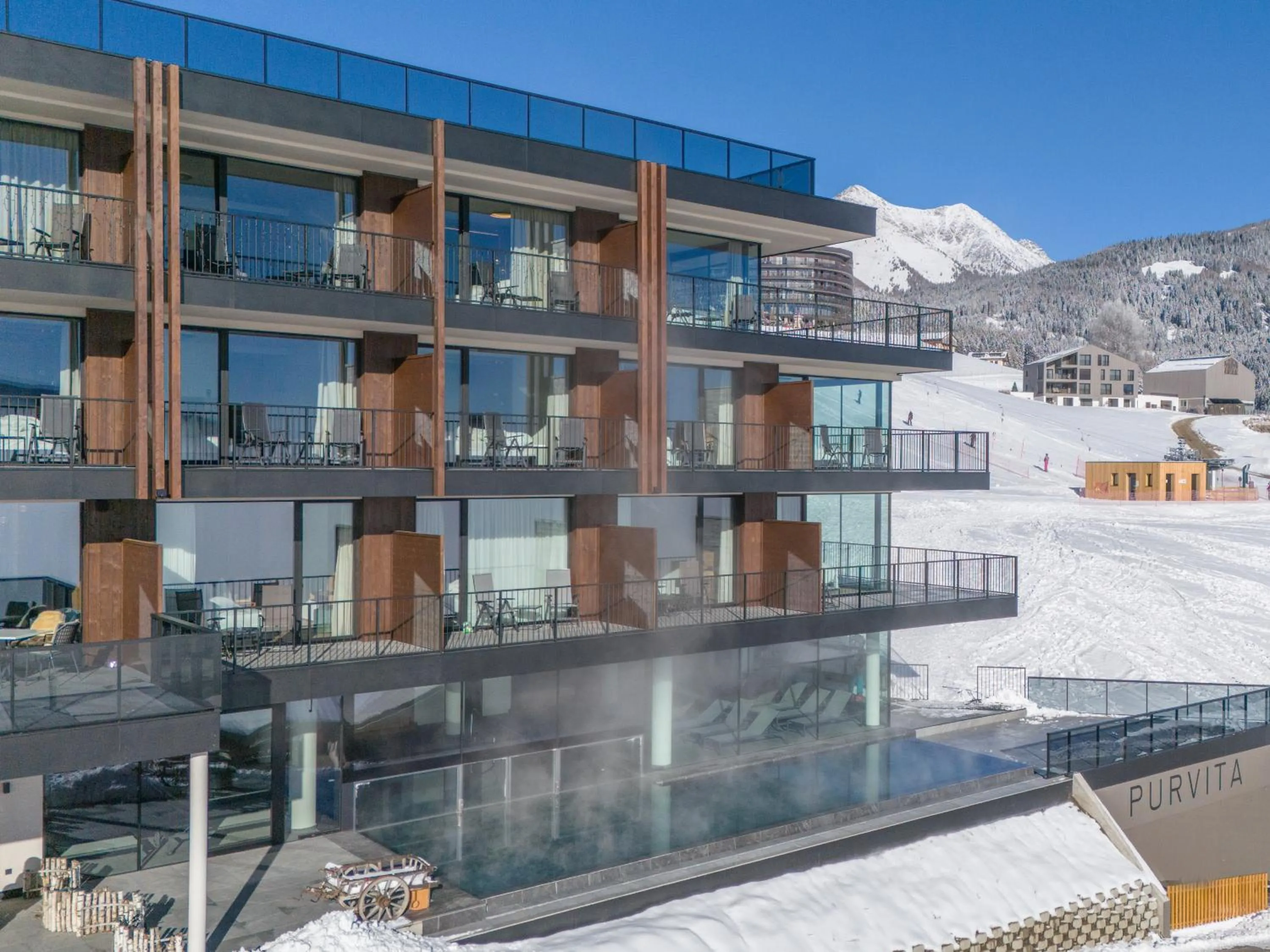 Property building in Hotel Purvita - Ski In Ski Out - Infinity Pool