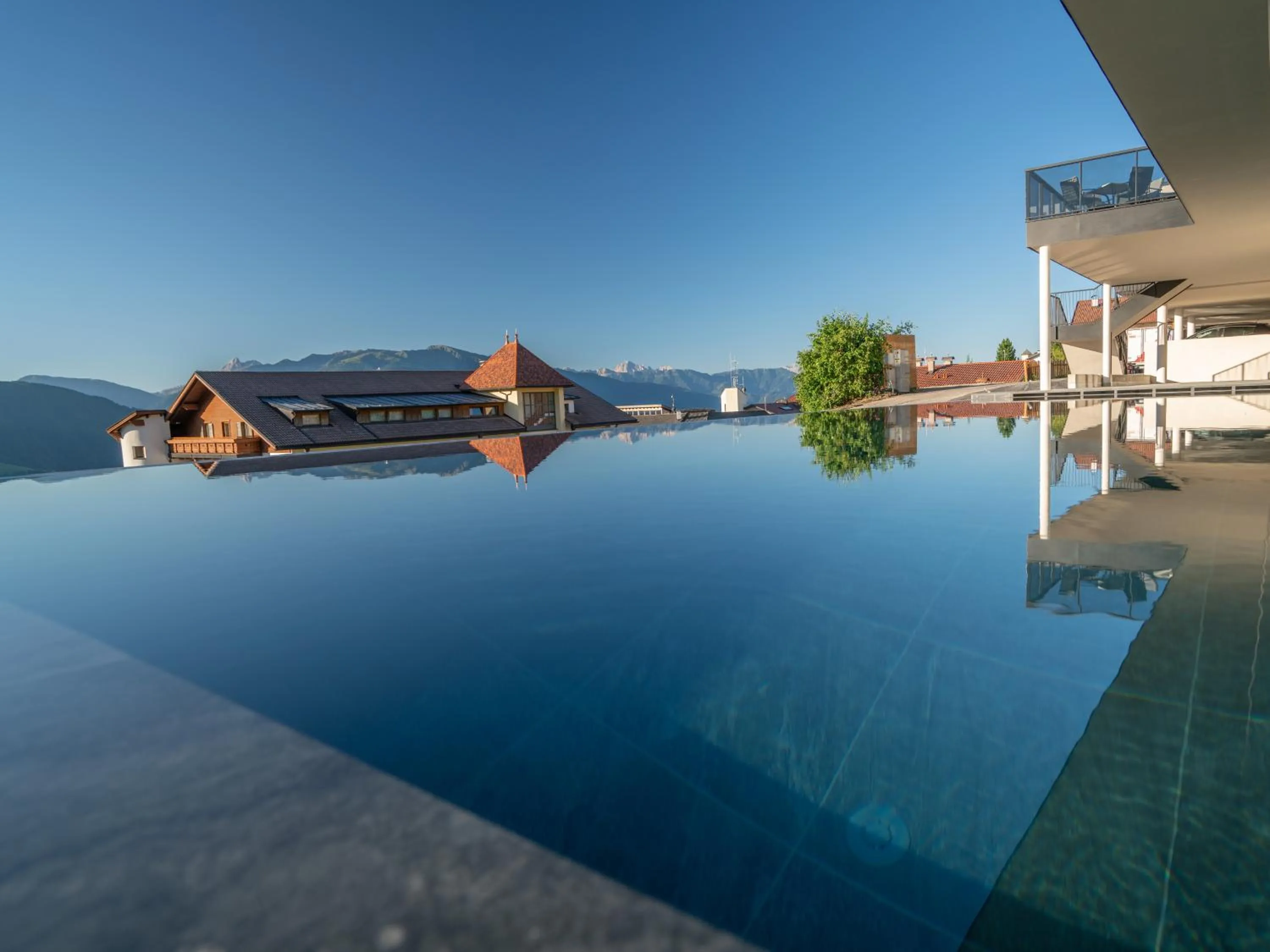 Swimming pool in Hotel Purvita by Oberlechner