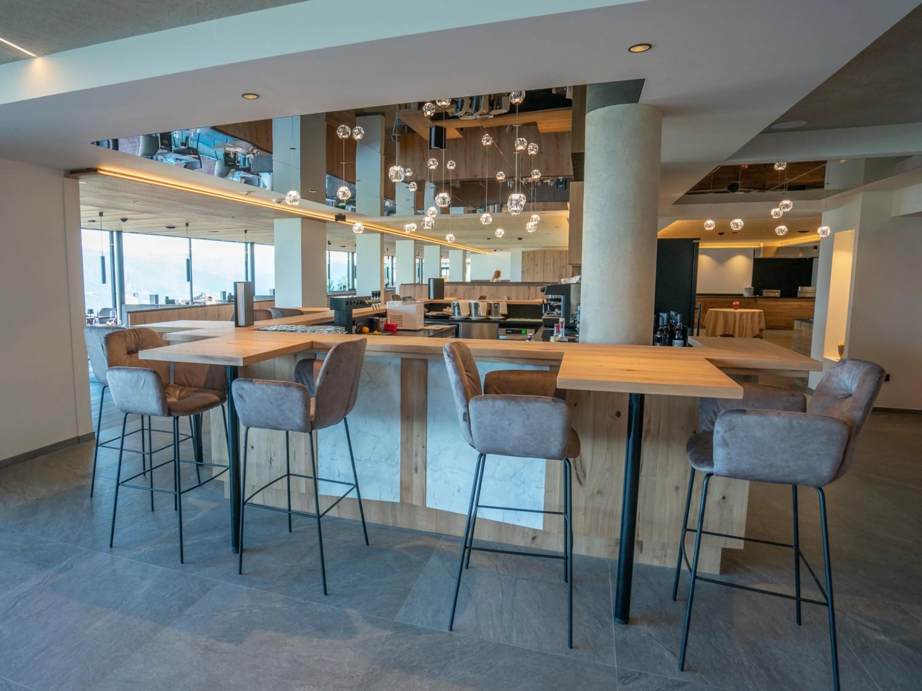 Lounge or bar in Hotel Purvita by Oberlechner