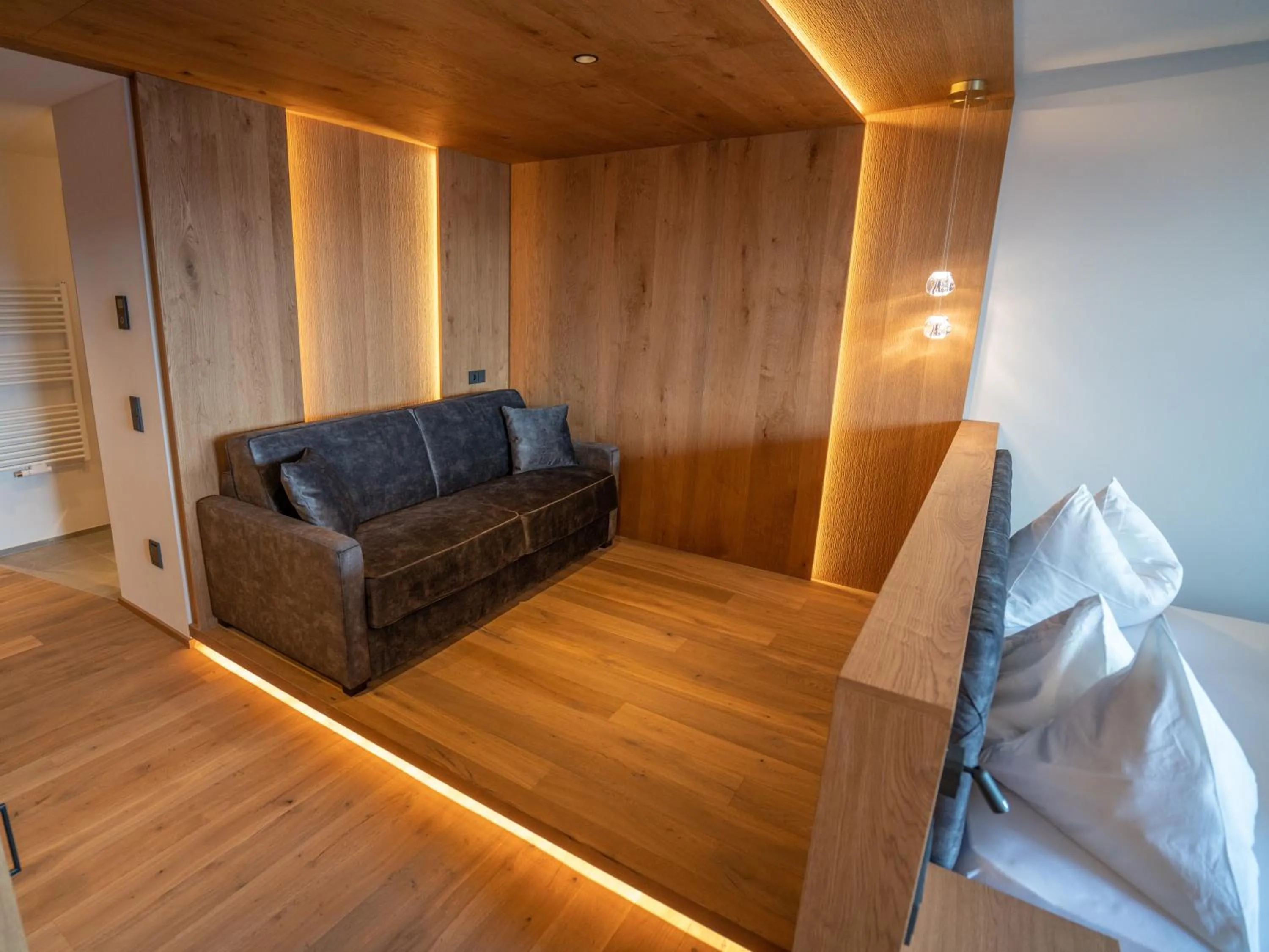 Seating area in Hotel Purvita by Oberlechner