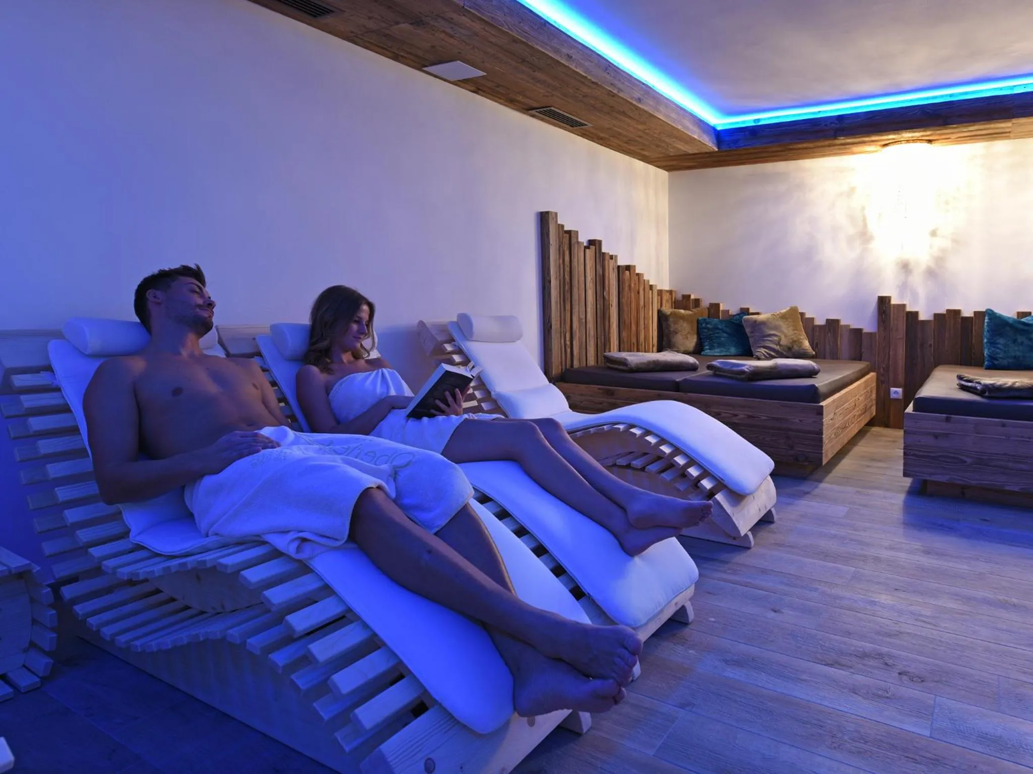 Spa and wellness centre/facilities in Hotel Purvita by Oberlechner