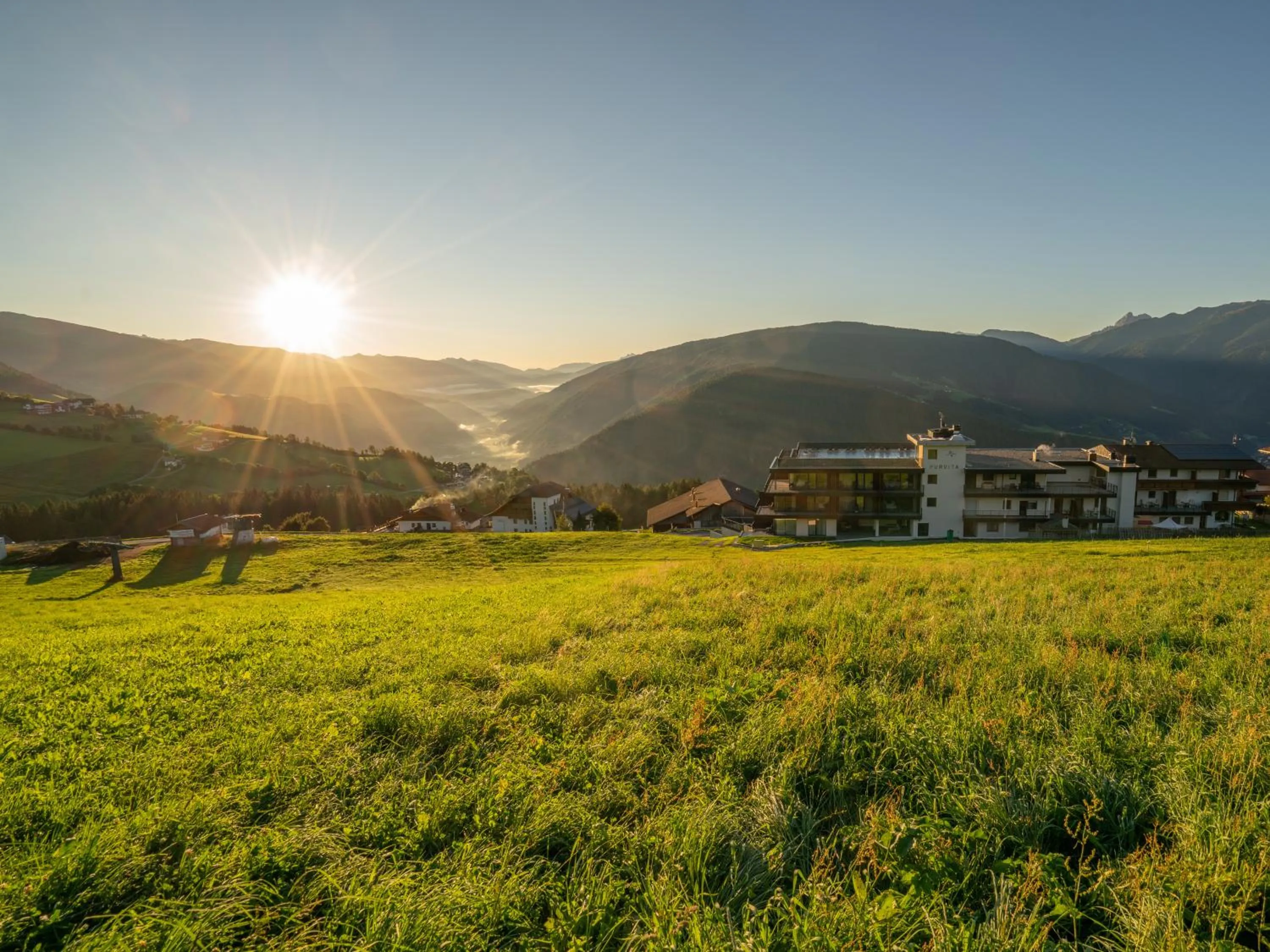 Property building in Hotel Purvita by Oberlechner