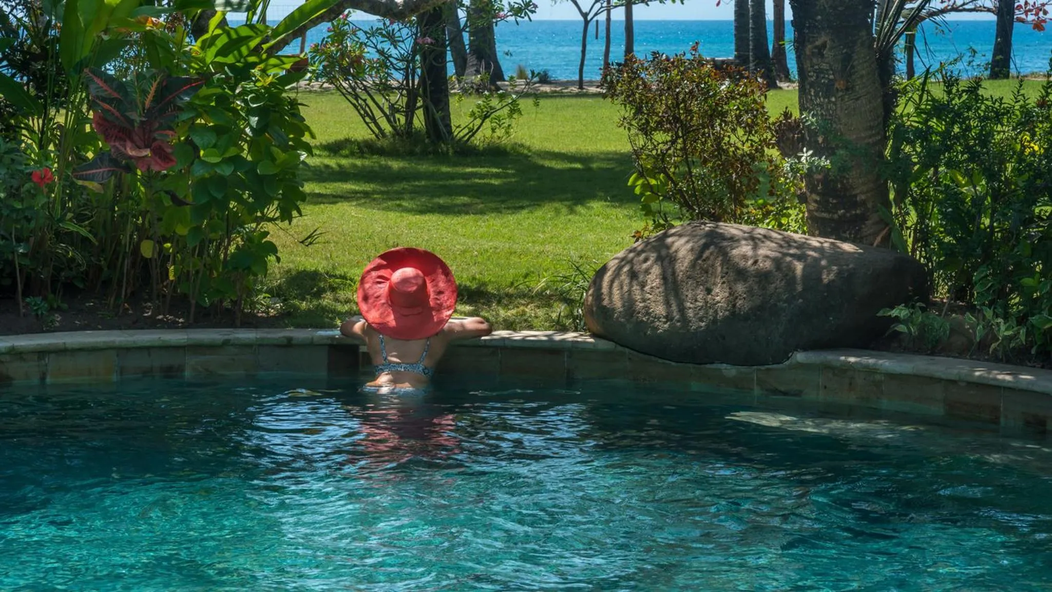 Pool view in The Anandita by Elite Havens