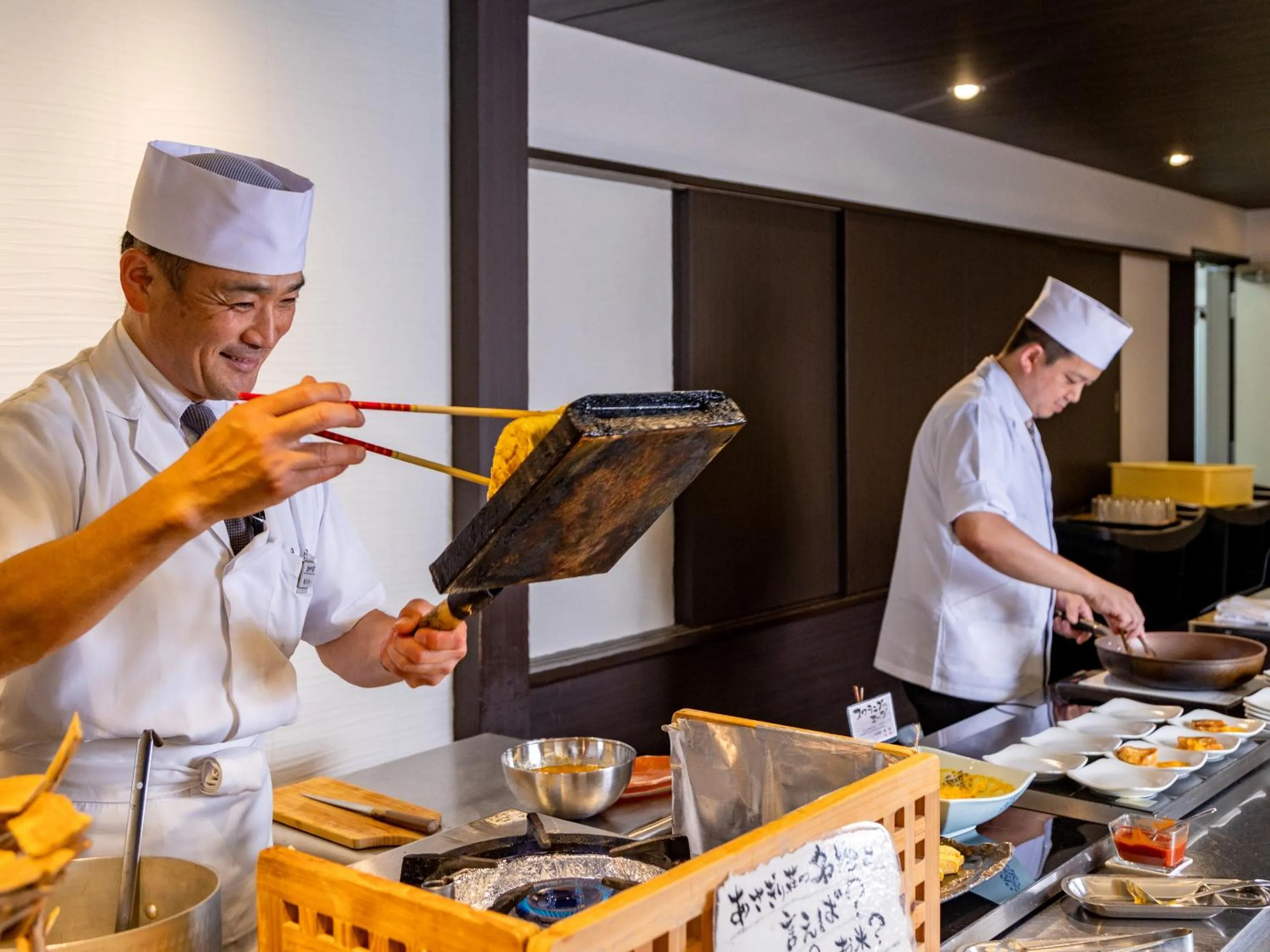 Buffet breakfast in Asagiriso