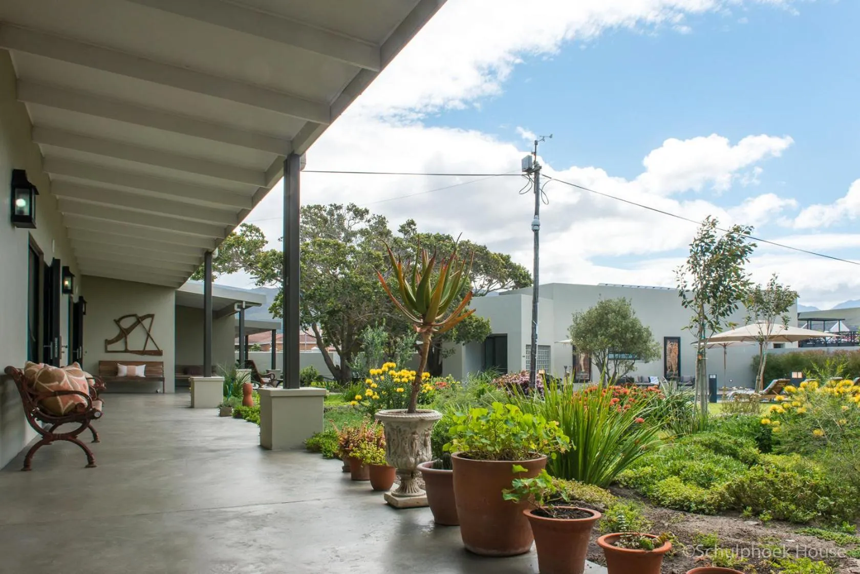 Garden in Schulphoek Seafront House