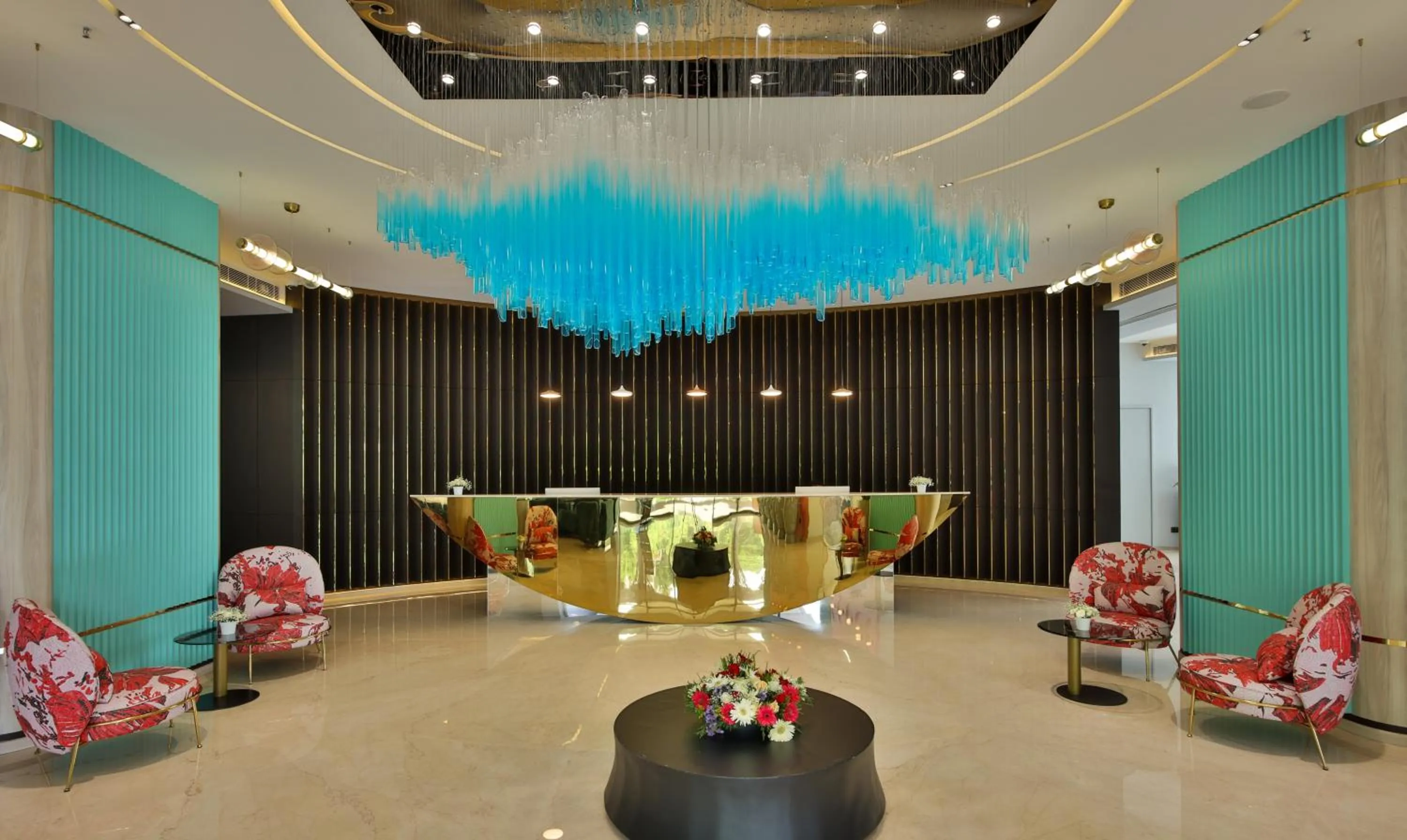 Lobby or reception in Pushpak Grande