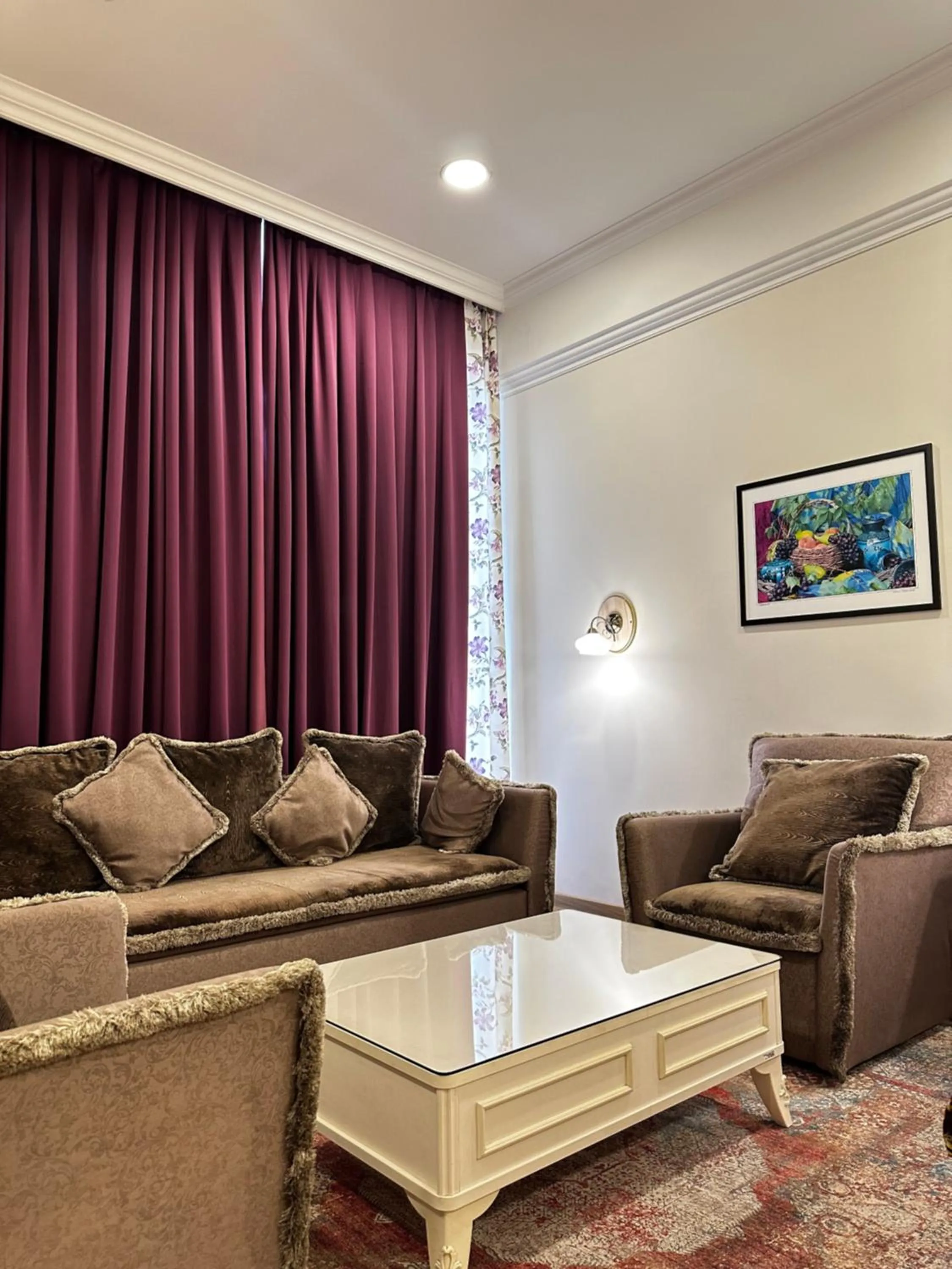 Seating area in Silk Road Kokand Hotel