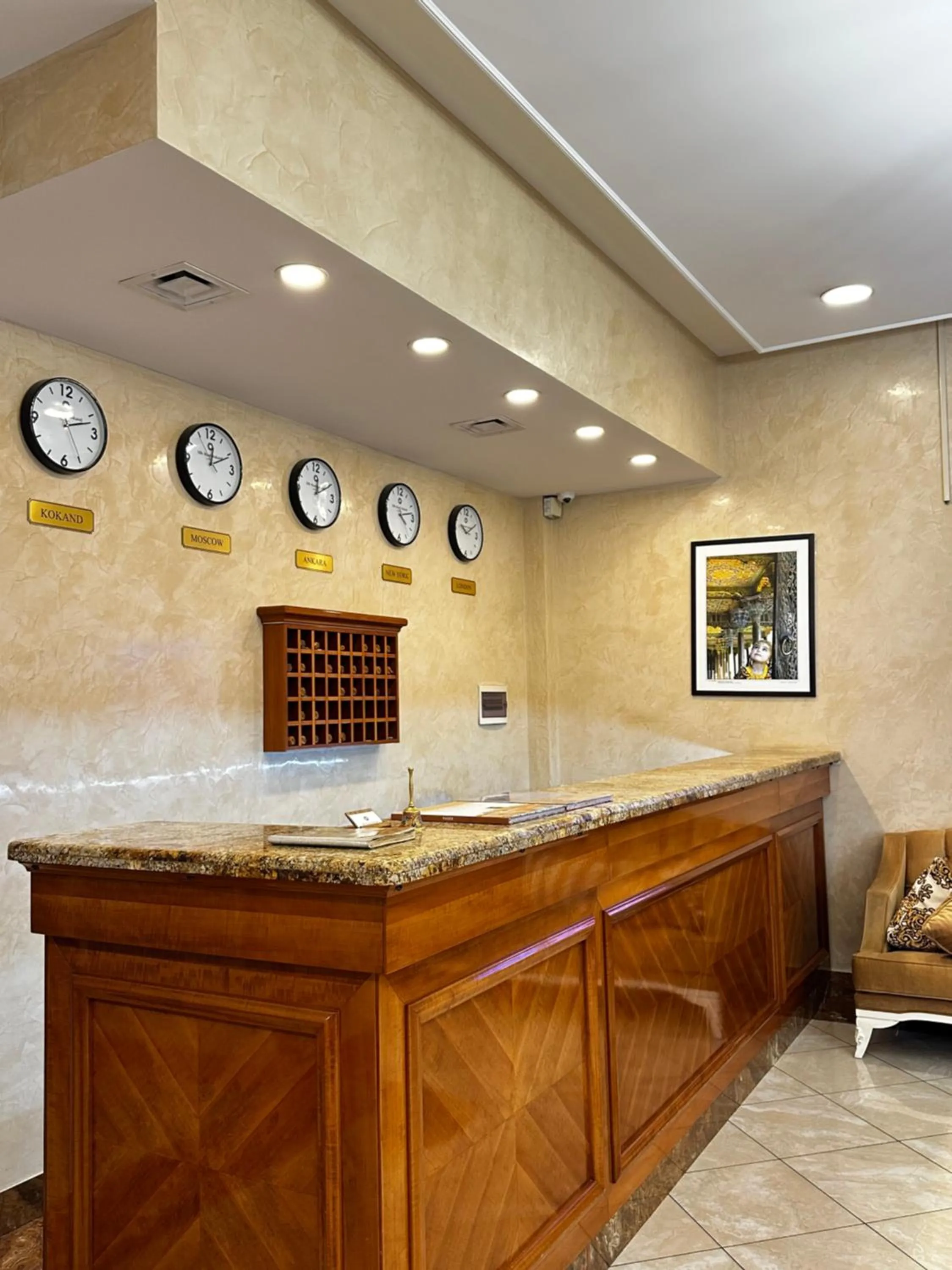 Lobby or reception in Silk Road Kokand Hotel