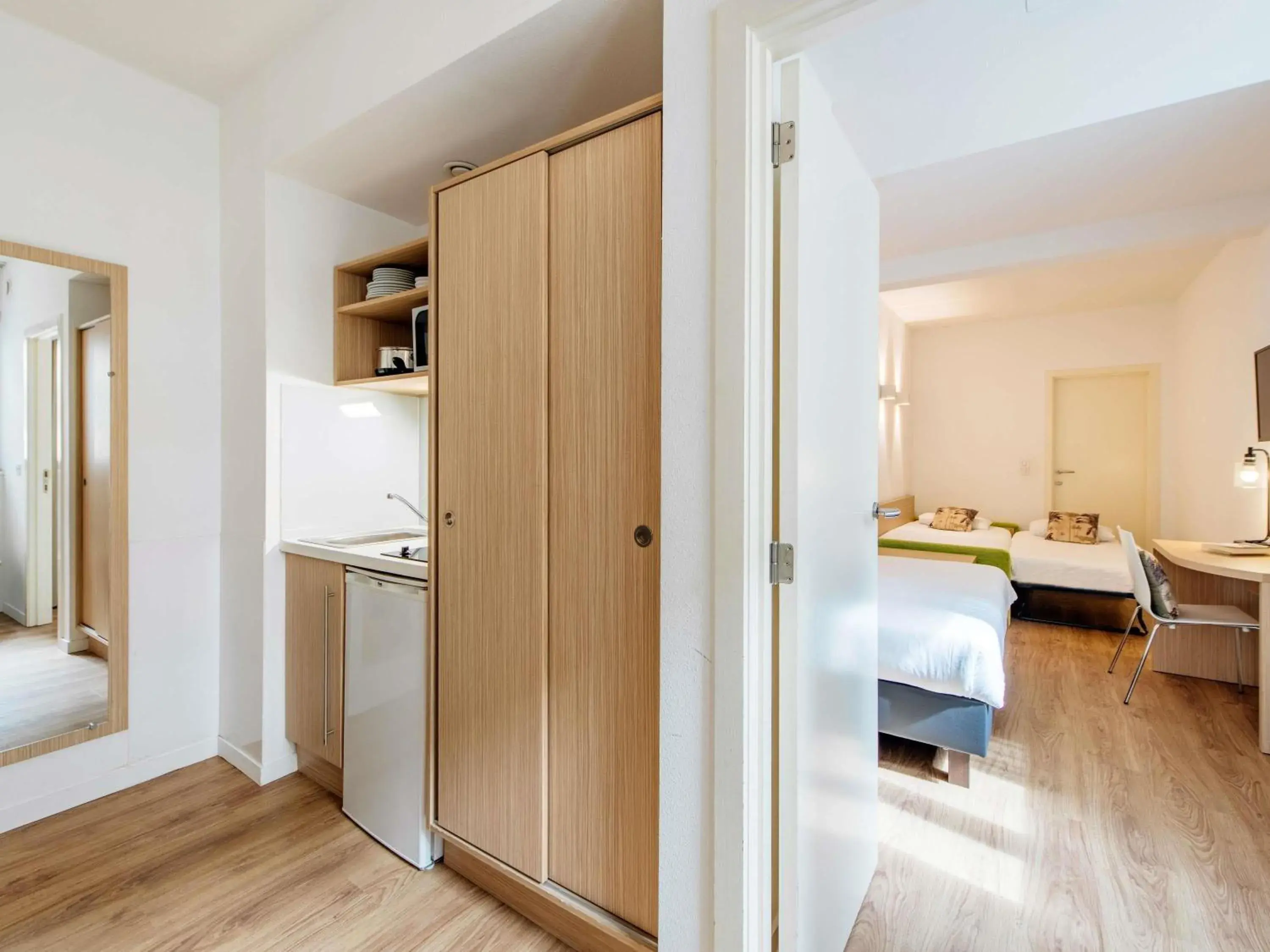 Bedroom, Bed in Aparthotel Adagio Access Bruxelles Europe Aparthotel Bedroom, Bed in Aparthotel Adagio Access Bruxelles Europe Aparthotel