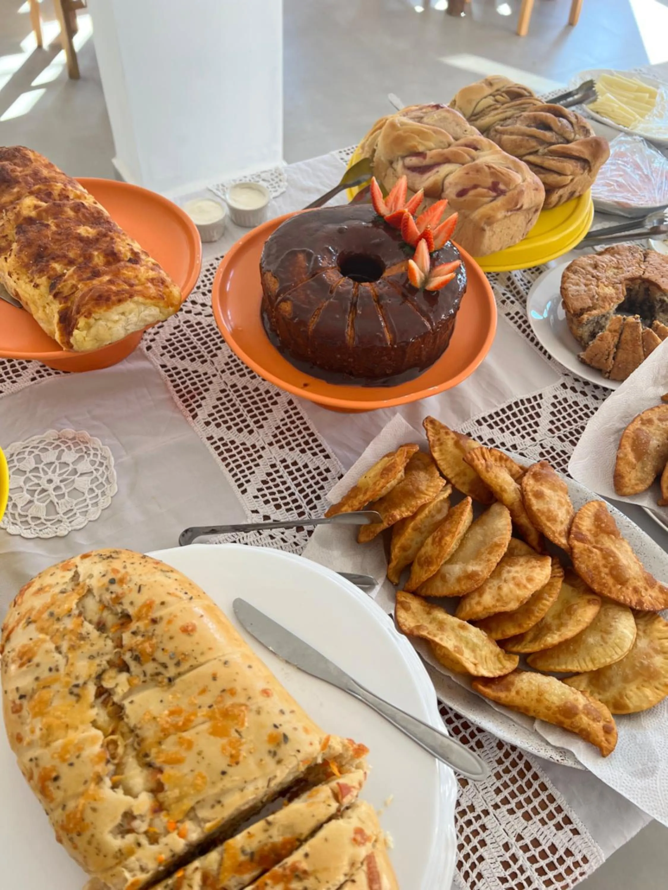 Buffet breakfast in Pousada Tiradentes