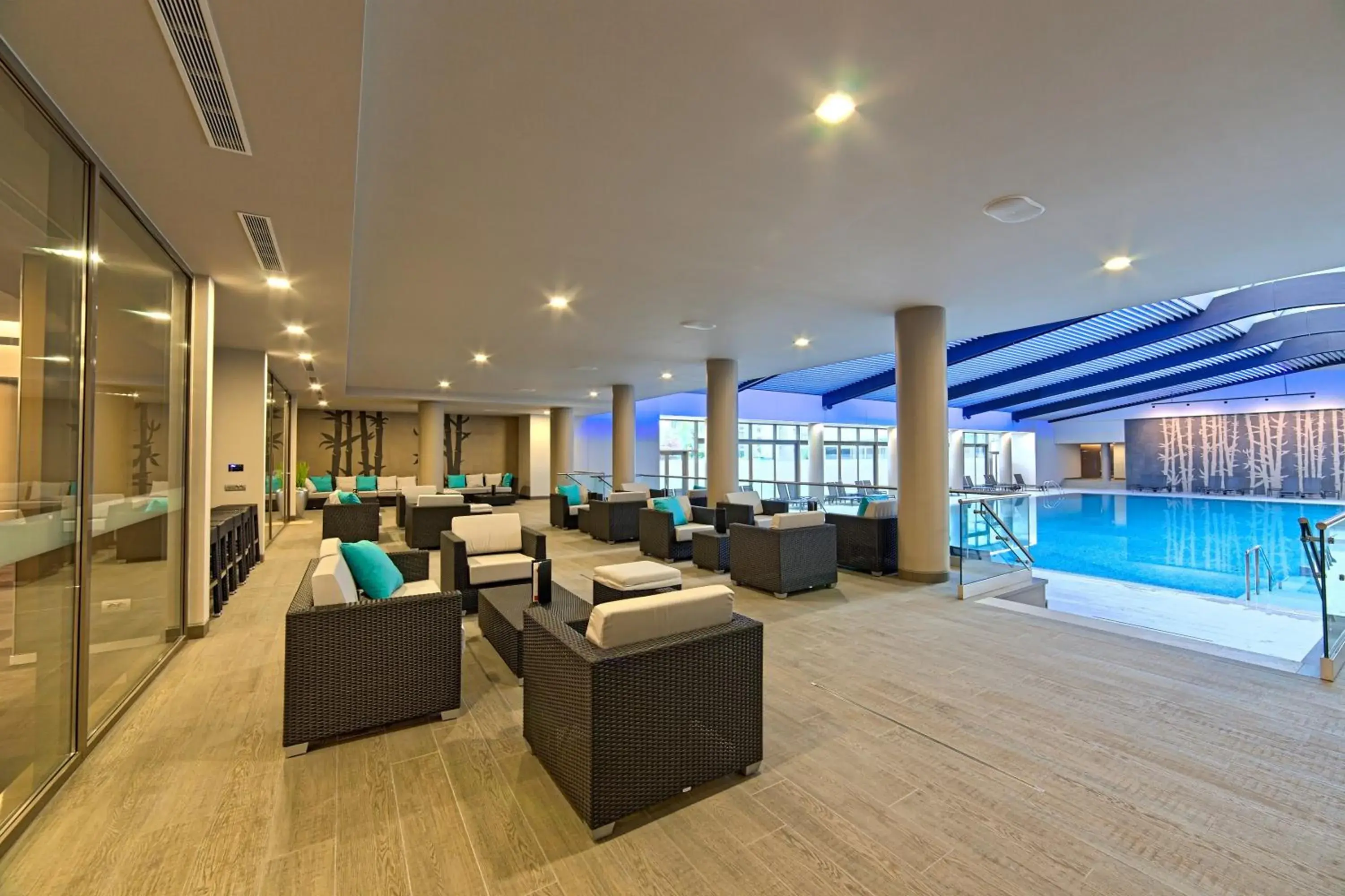 Swimming pool in Ramada by Wyndham Bucharest Parc Hotel Swimming pool in Ramada by Wyndham Bucharest Parc Hotel