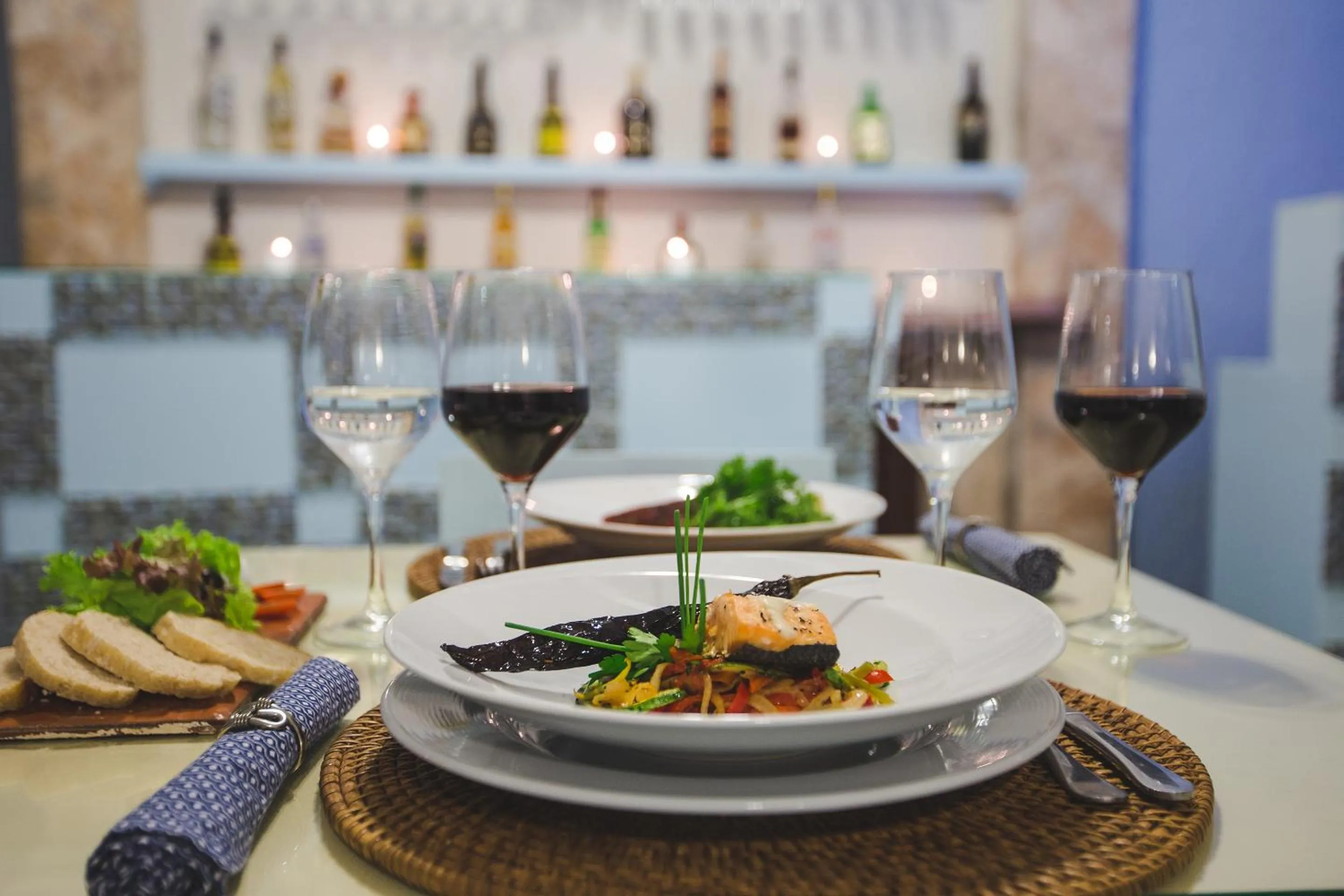 Food and drinks in Chez Waffle Hotel