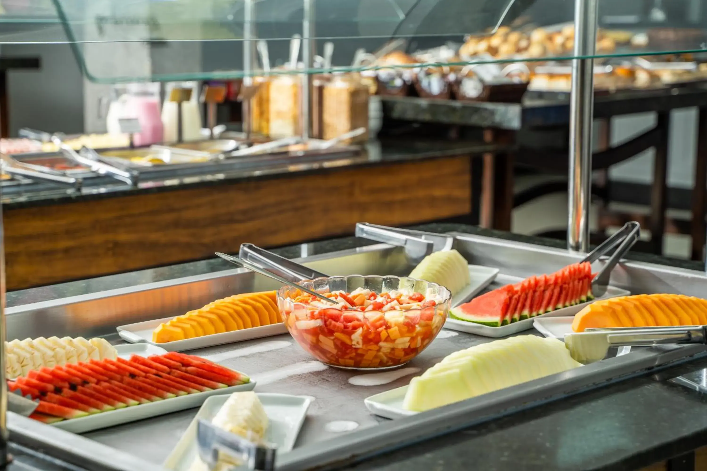 Buffet breakfast in Boulevard Beach Canasvieiras Hotel Buffet breakfast in Boulevard Beach Canasvieiras Hotel