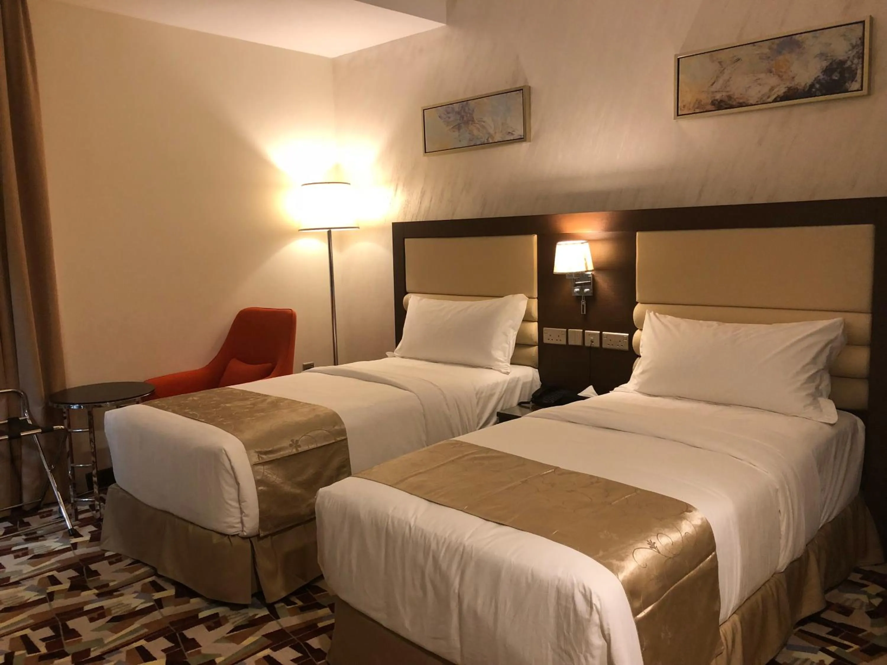 Bed in Al Murooj Grand Hotel