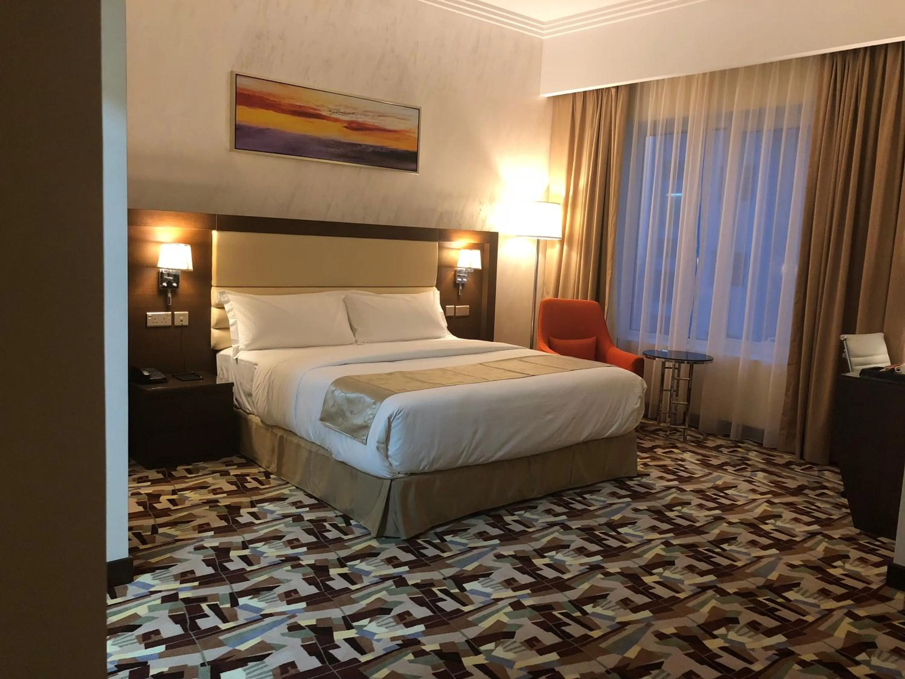 Bed in Al Murooj Grand Hotel