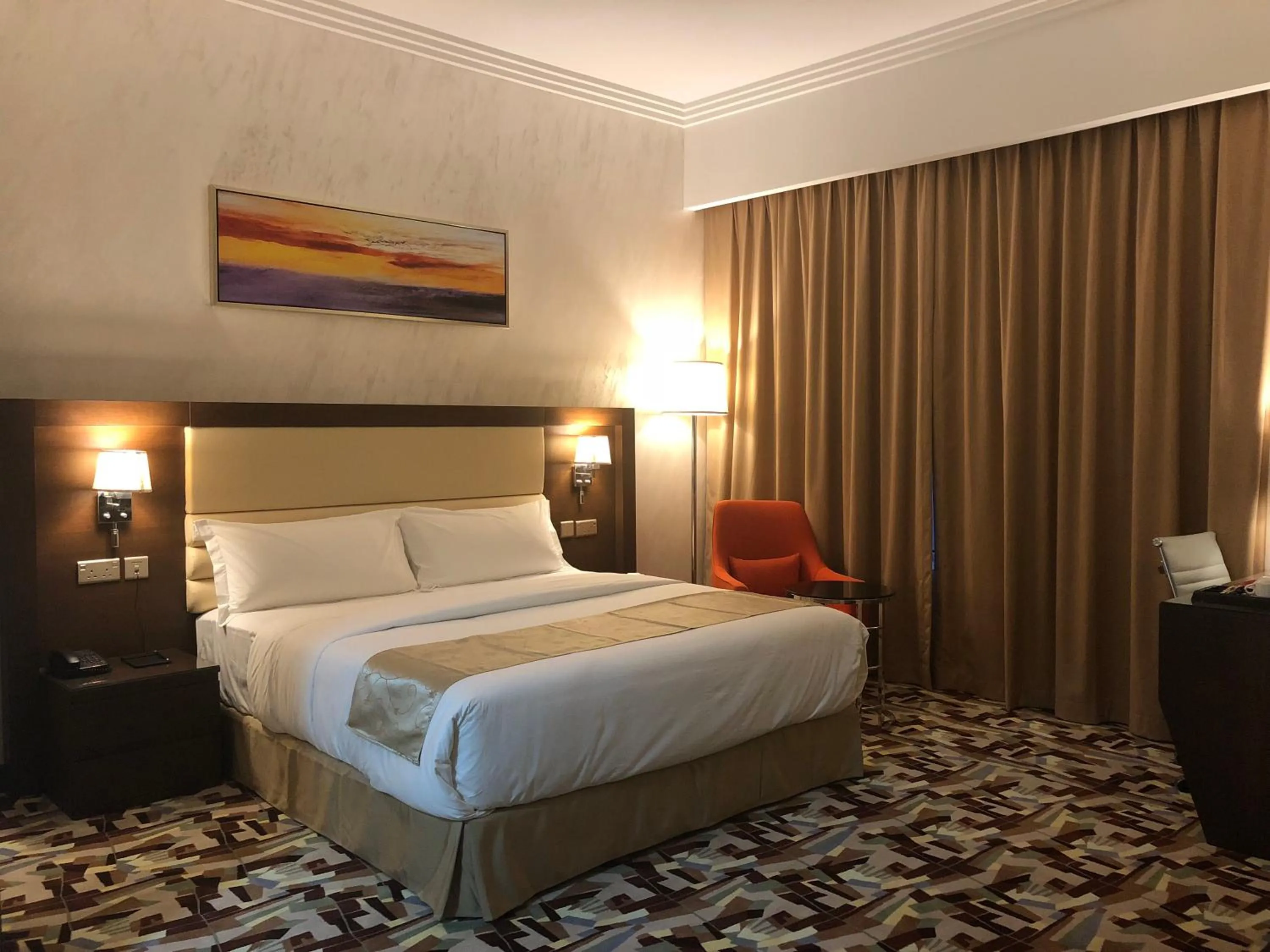 Bed in Al Murooj Grand Hotel