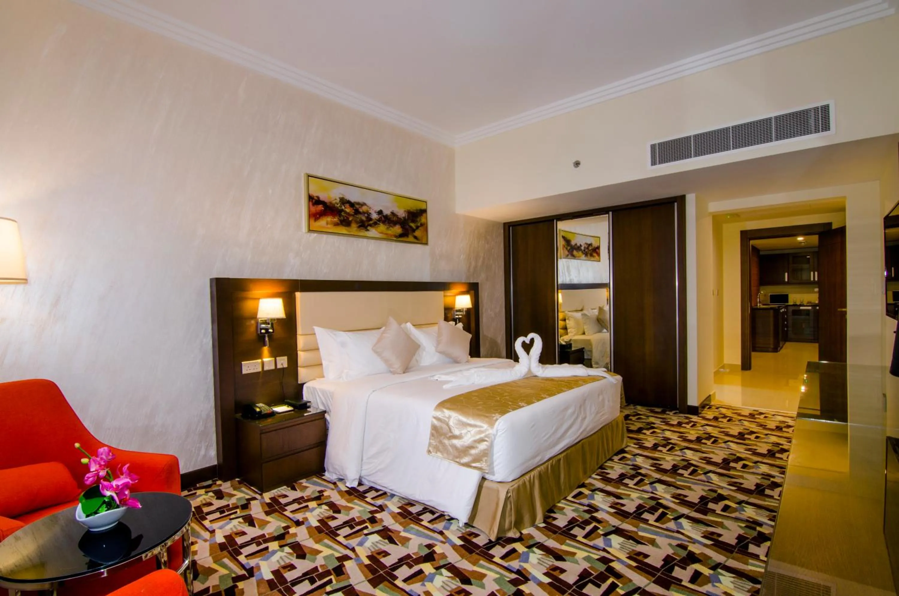 Bed in Al Murooj Grand Hotel