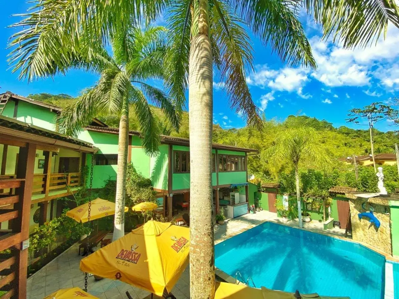 Pool view in Recanto Verde Praia Hotel Juquehy Pool view in Recanto Verde Praia Hotel Juquehy