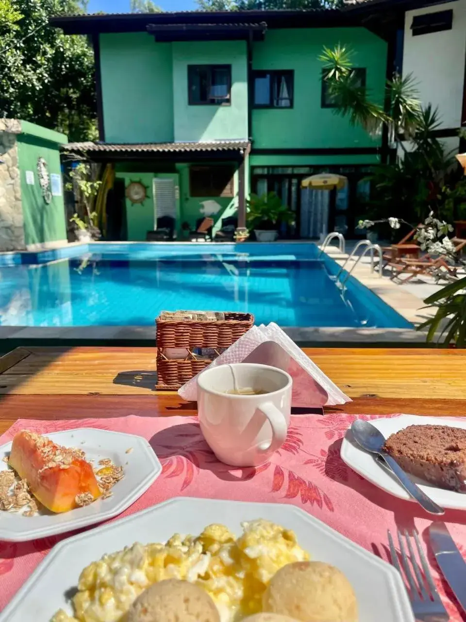 Breakfast in Recanto Verde Praia Hotel Juquehy Breakfast in Recanto Verde Praia Hotel Juquehy