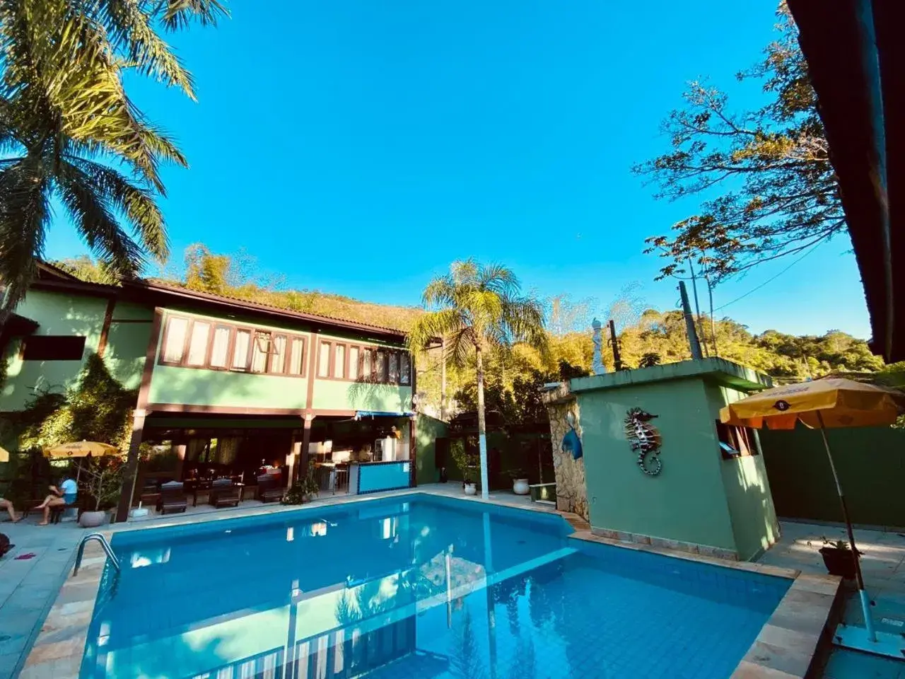 Pool view in Recanto Verde Praia Hotel Juquehy Pool view in Recanto Verde Praia Hotel Juquehy