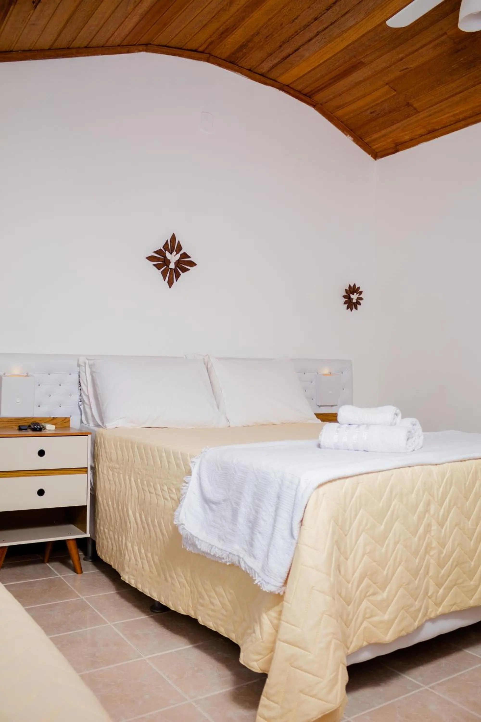 Bed in Pousada Brilho da Serra