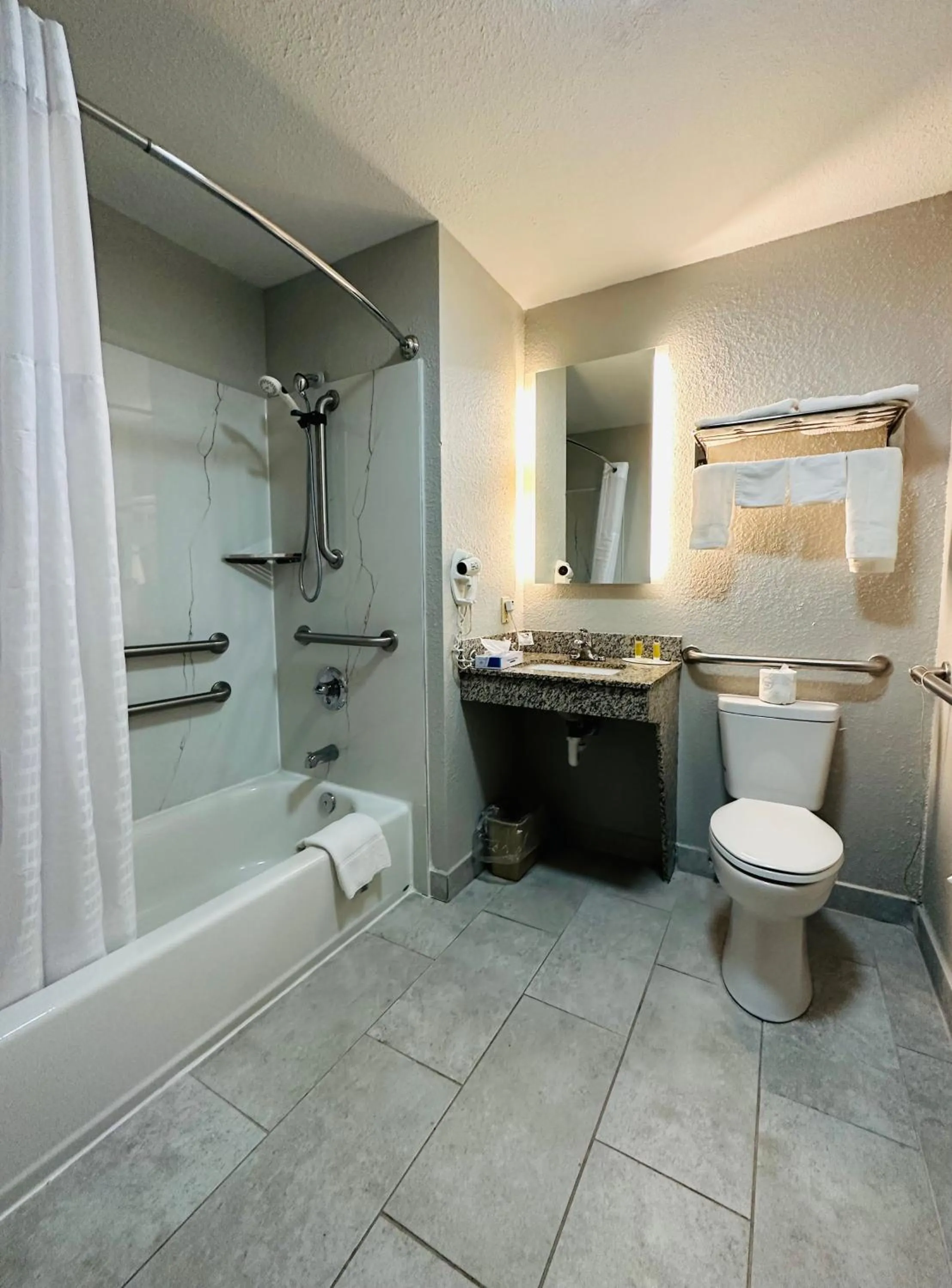 Bathroom in Super 8 by Wyndham Elizabethtown