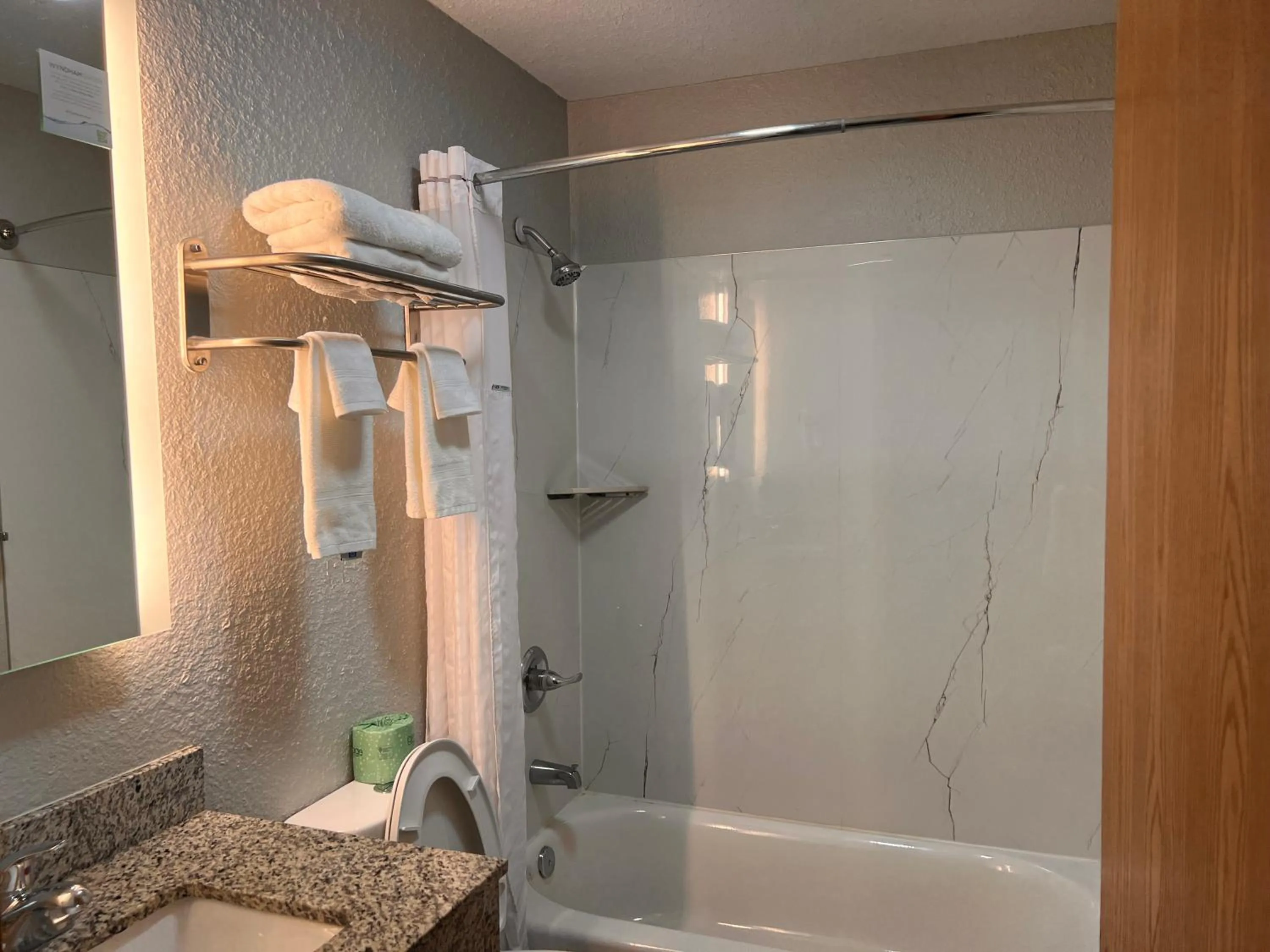 Bathroom in Super 8 by Wyndham Elizabethtown