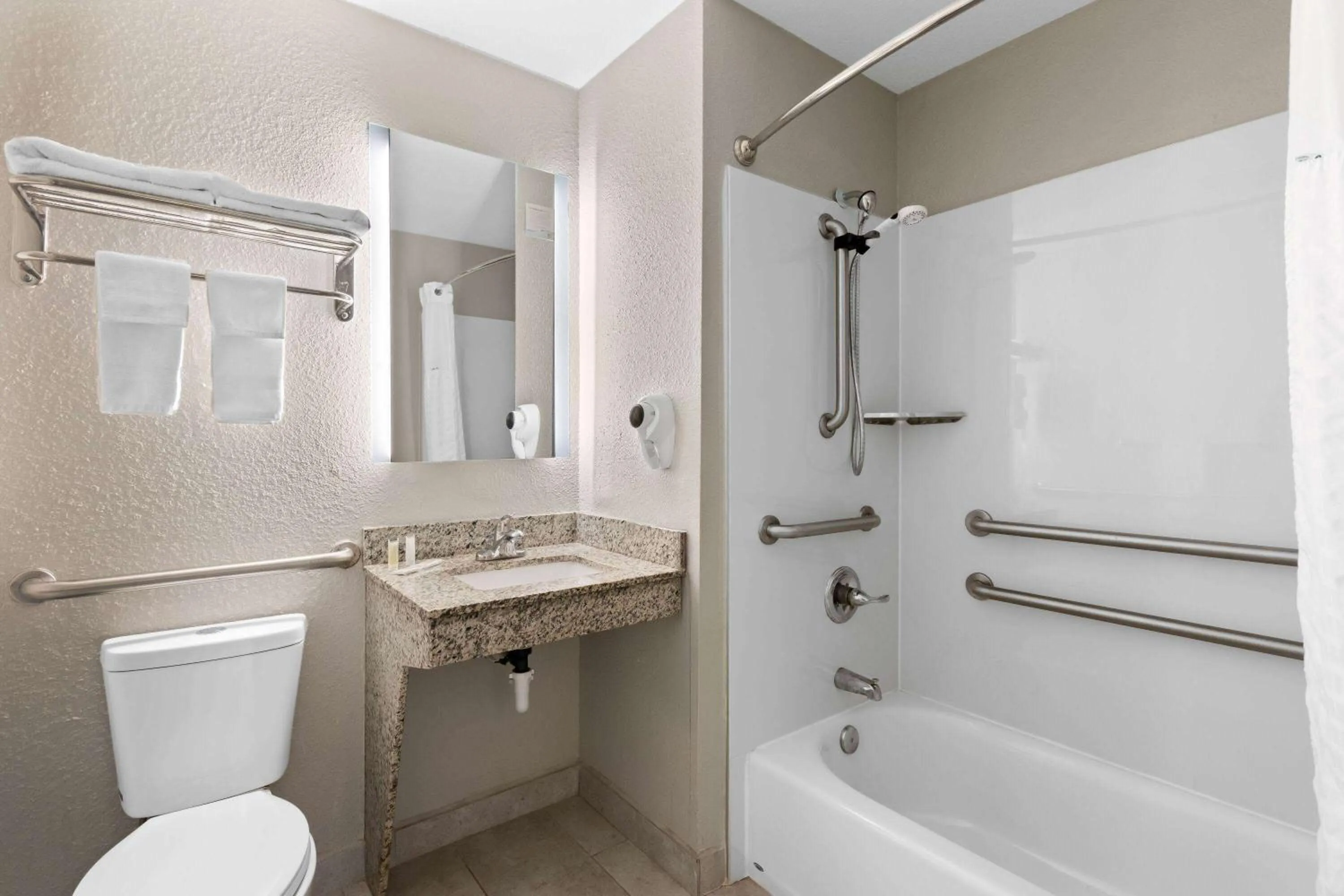 Bathroom in Super 8 by Wyndham Elizabethtown