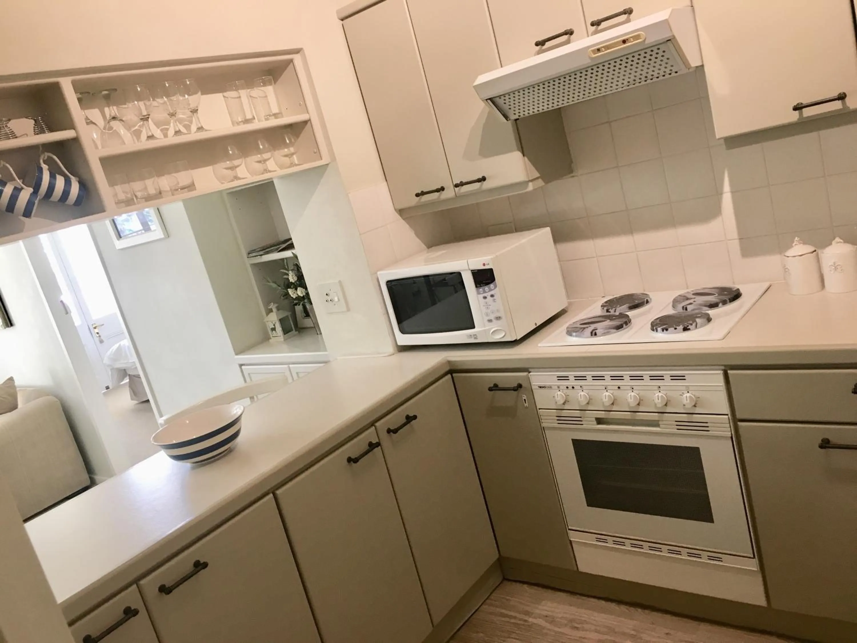Kitchen or kitchenette in On The Square Luxury Apartment