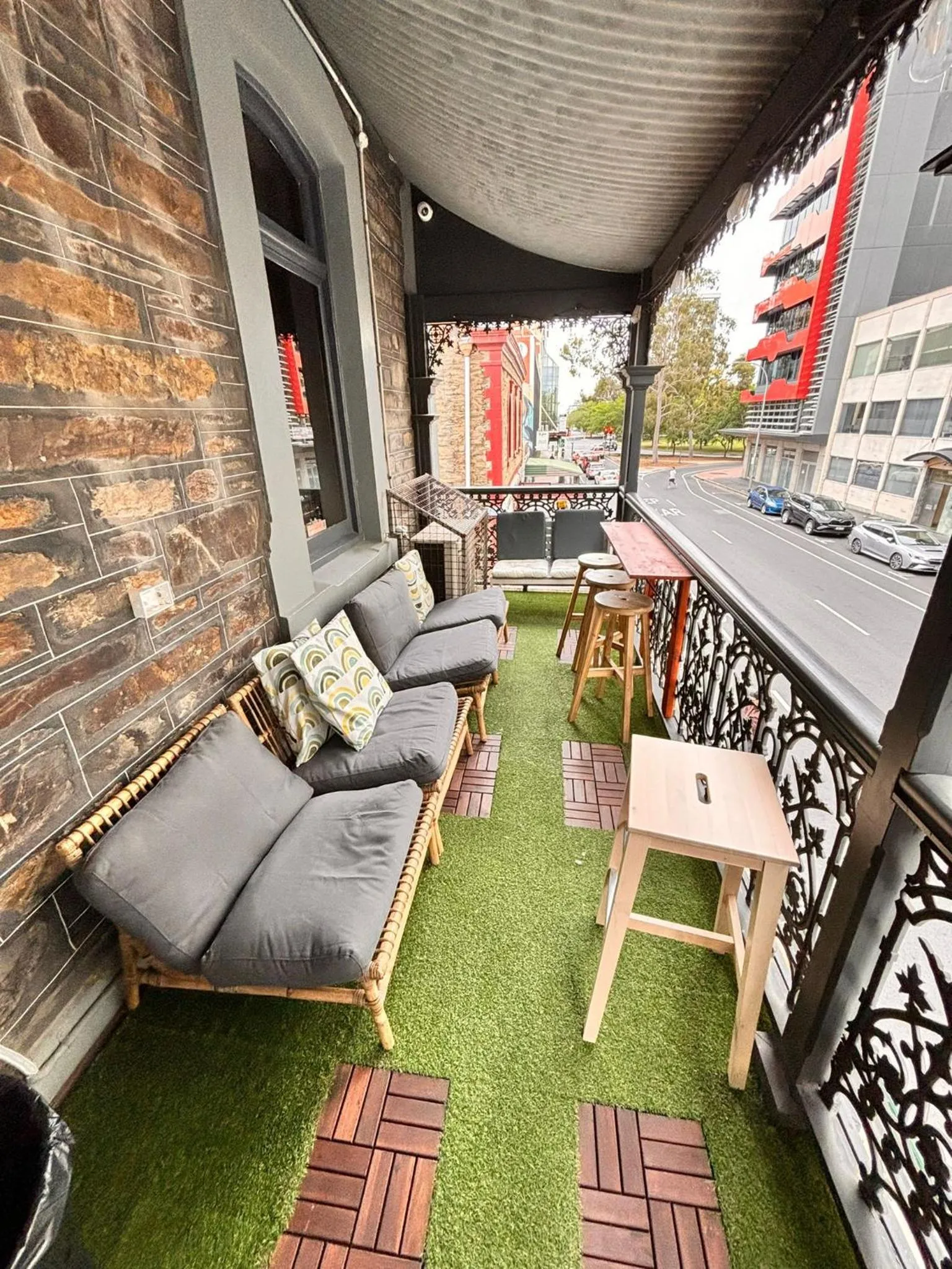 Balcony/Terrace in Tequila Sunrise Hostel Adelaide