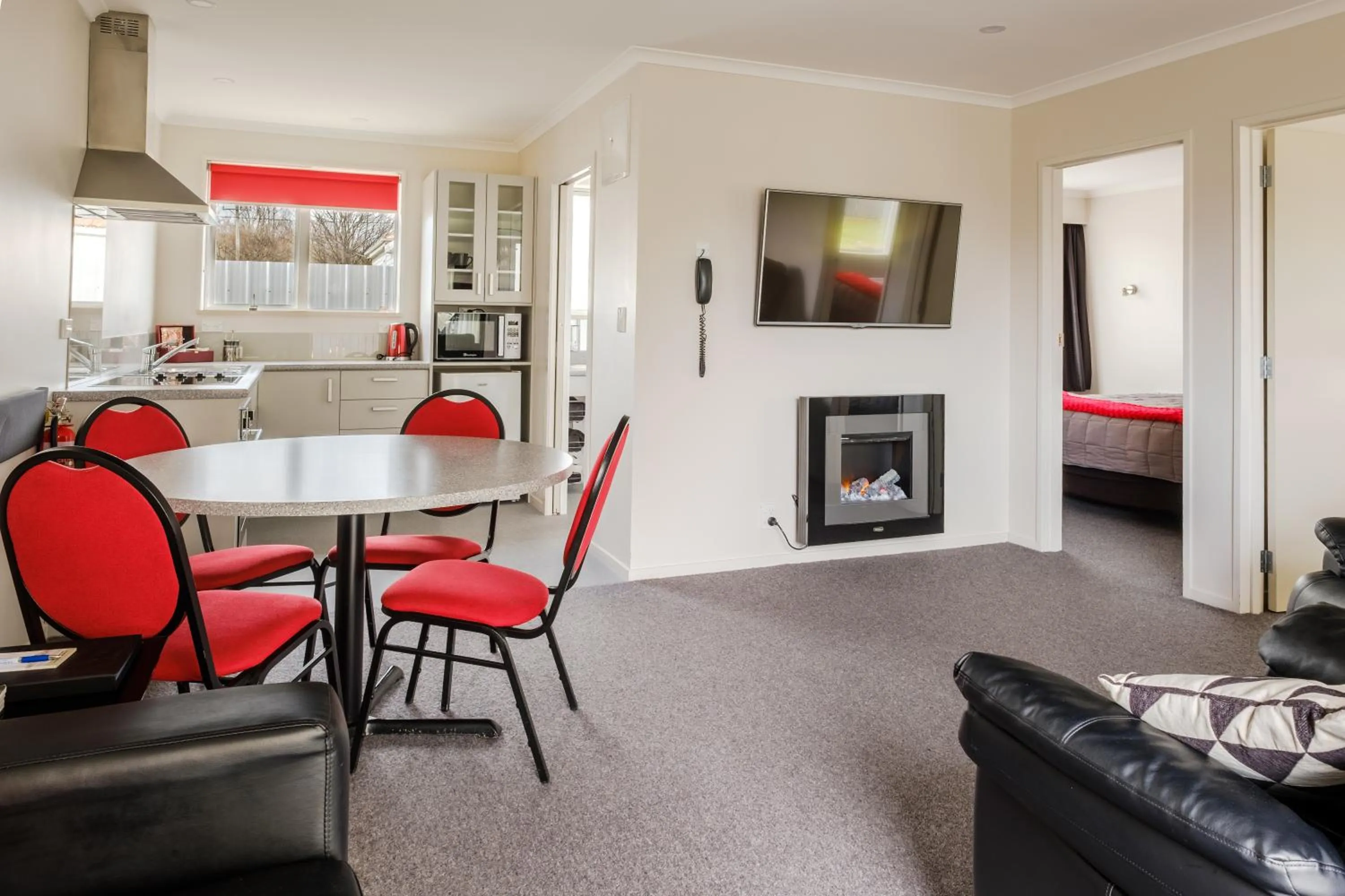 Living room in Esplanade Motels