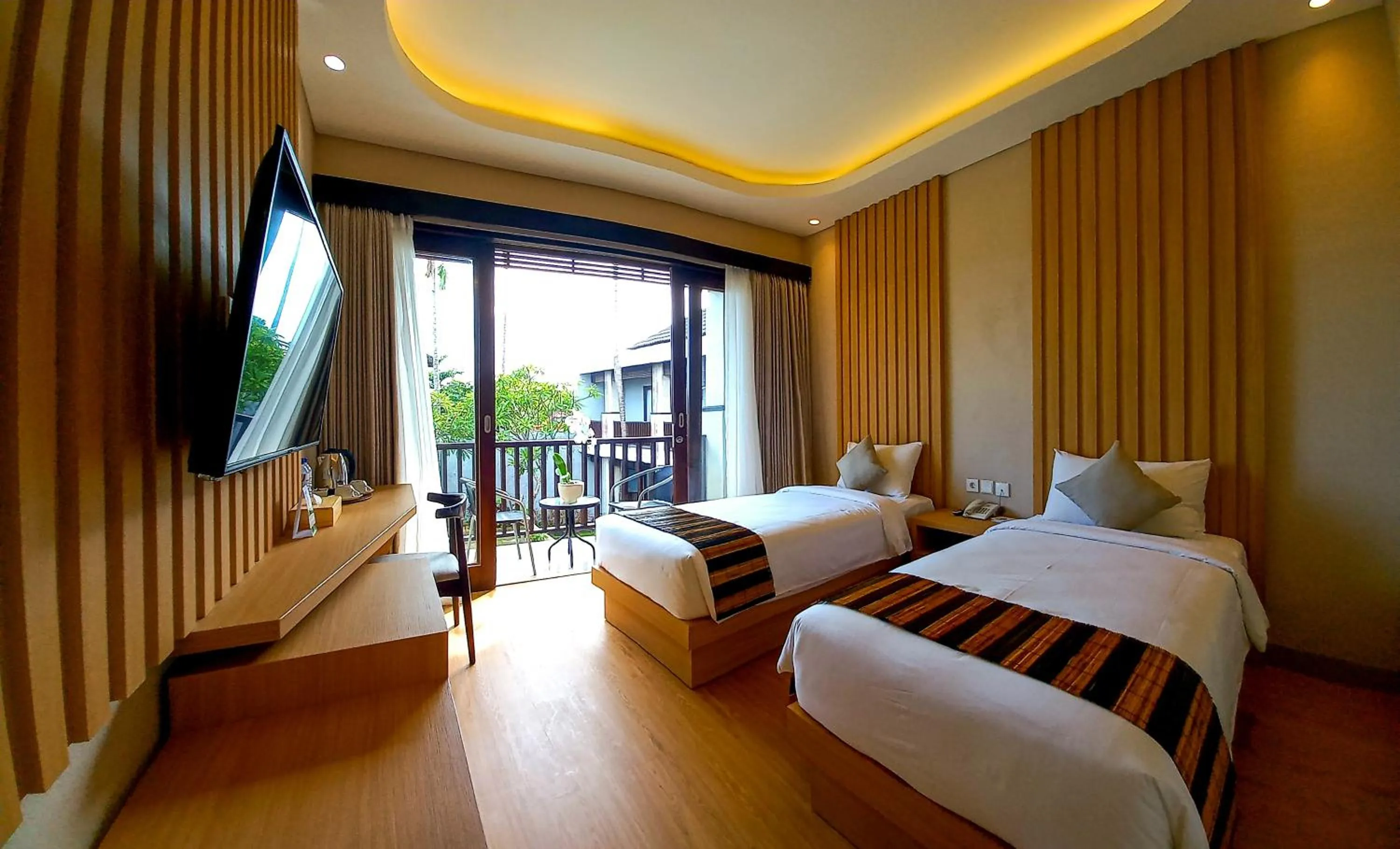 Bed in ABISHA Hotel Sanur