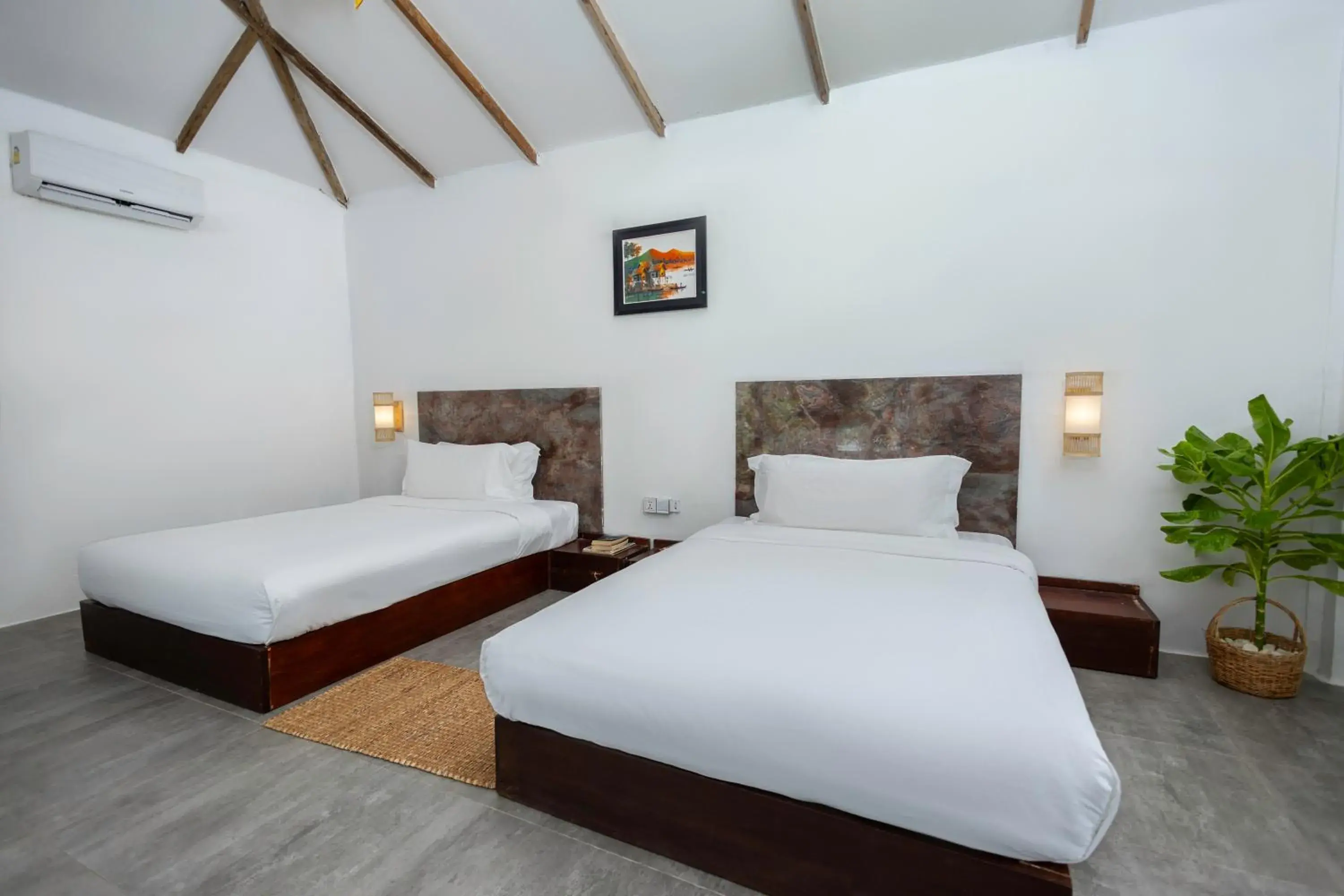 Bedroom, Bed in Long Beach Resort Koh Rong Bedroom, Bed in Long Beach Resort Koh Rong