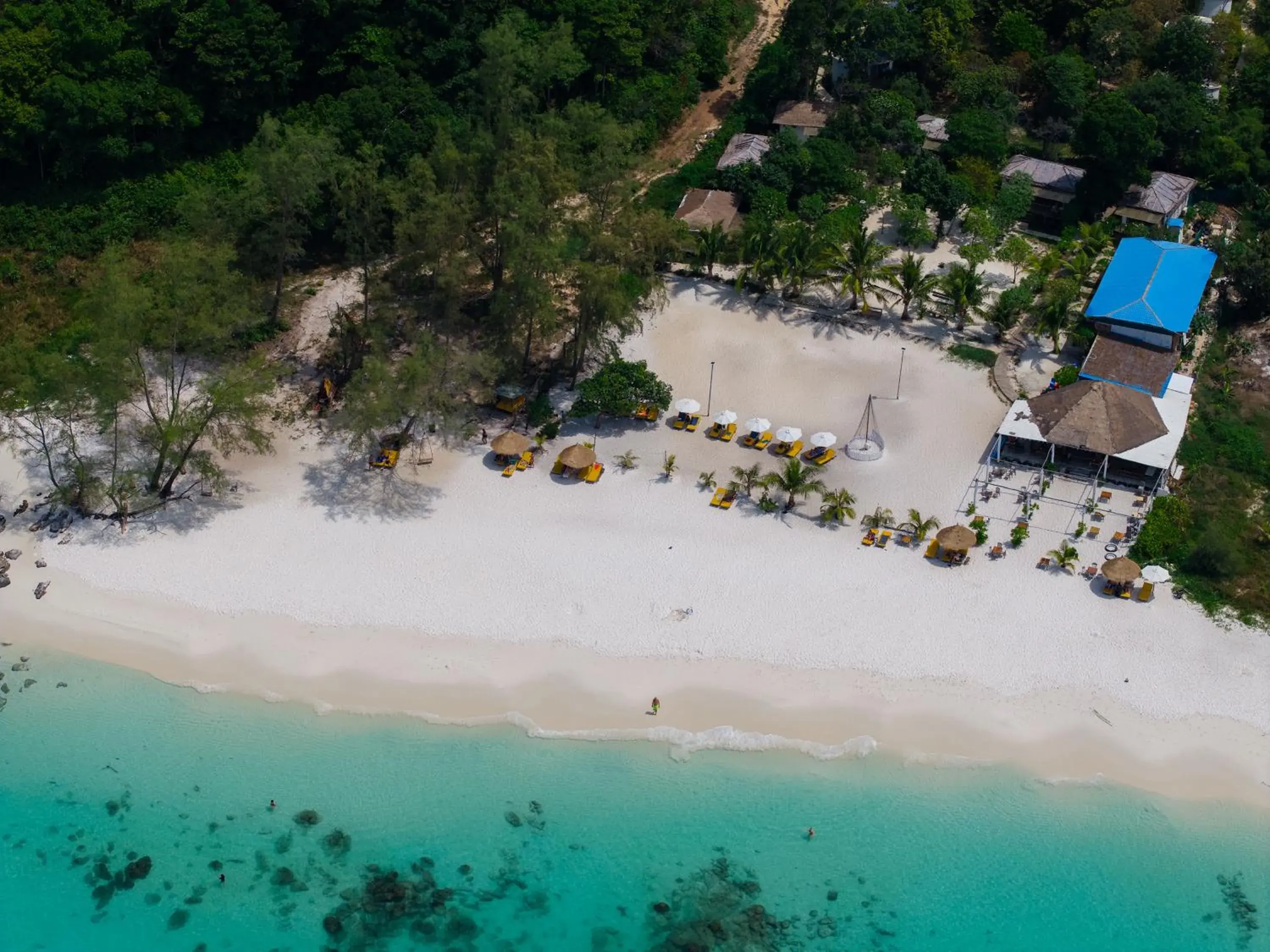 Bird's eye view in Long Beach Resort Koh Rong Bird's eye view in Long Beach Resort Koh Rong